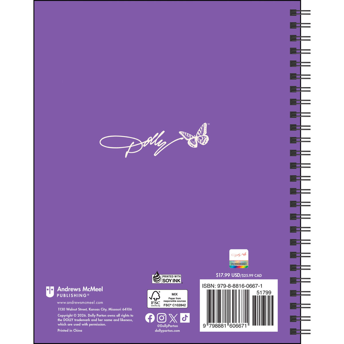 Dollyisms Softcover 2027 Engagement Calendar - Online Only