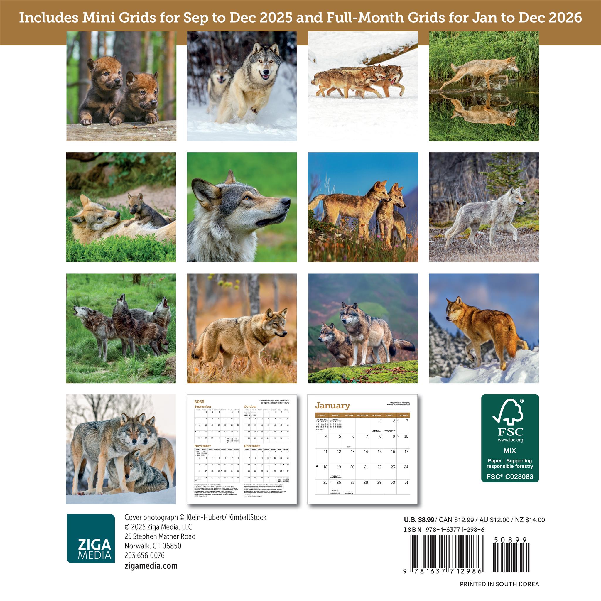 Mini-calendrier des loups 2026