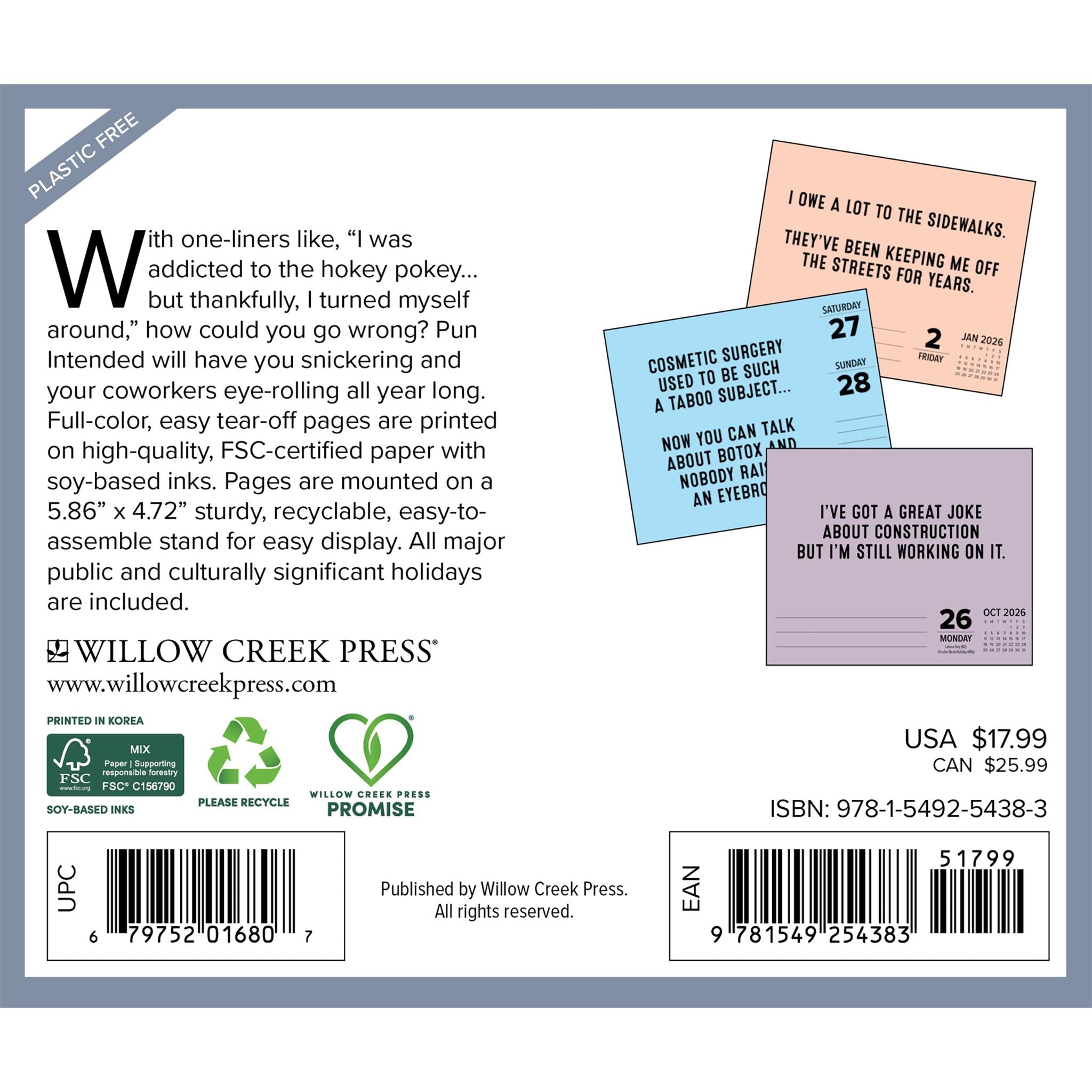 Calendrier de la boîte 2026 (jeu de mots voulu)