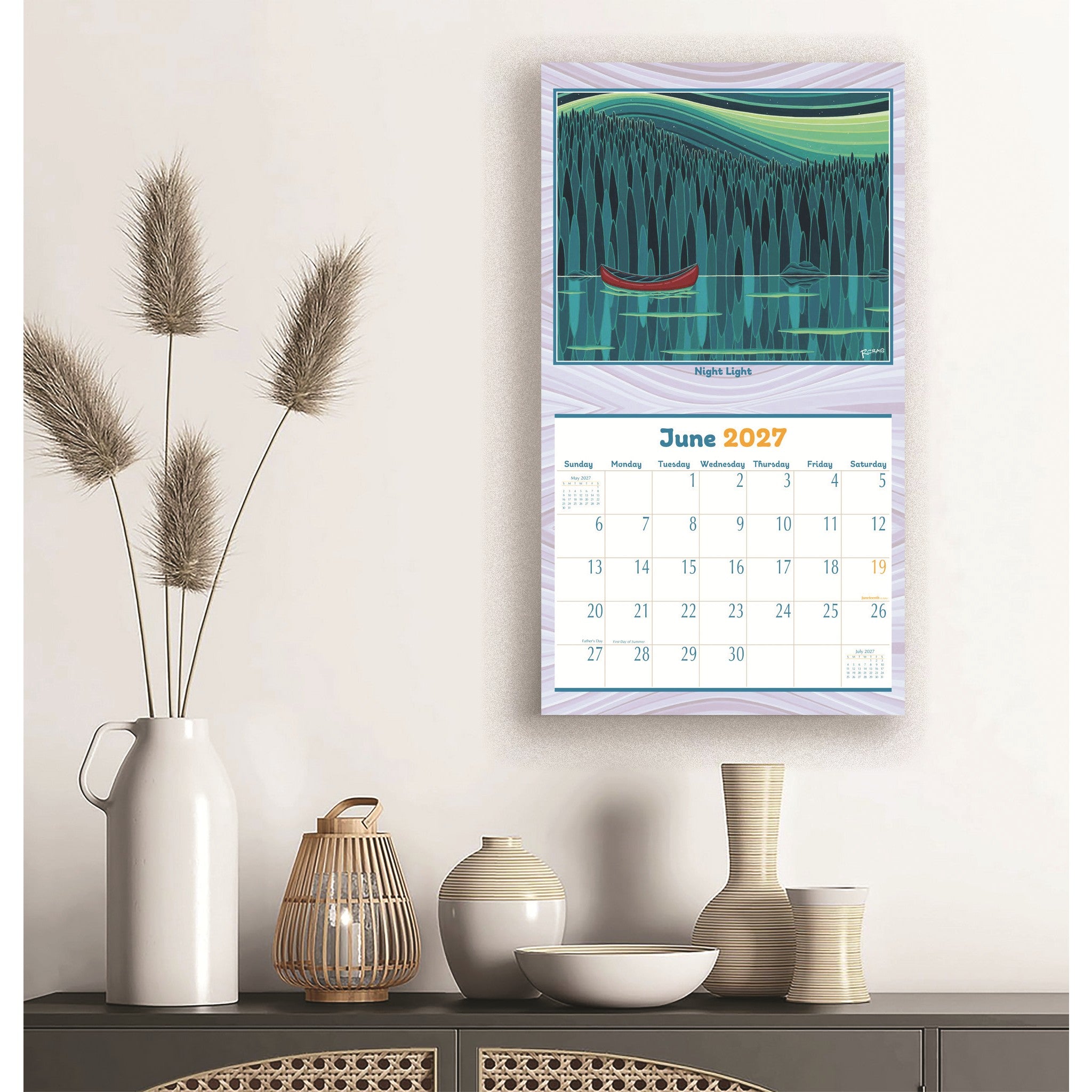Calendrier mural Lieux calmes 2027 - En ligne seulement