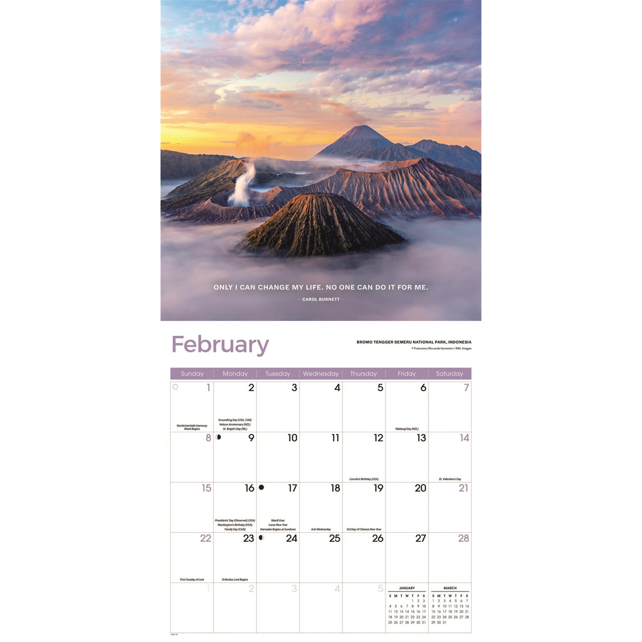 Motivation 2026 Wall Calendar