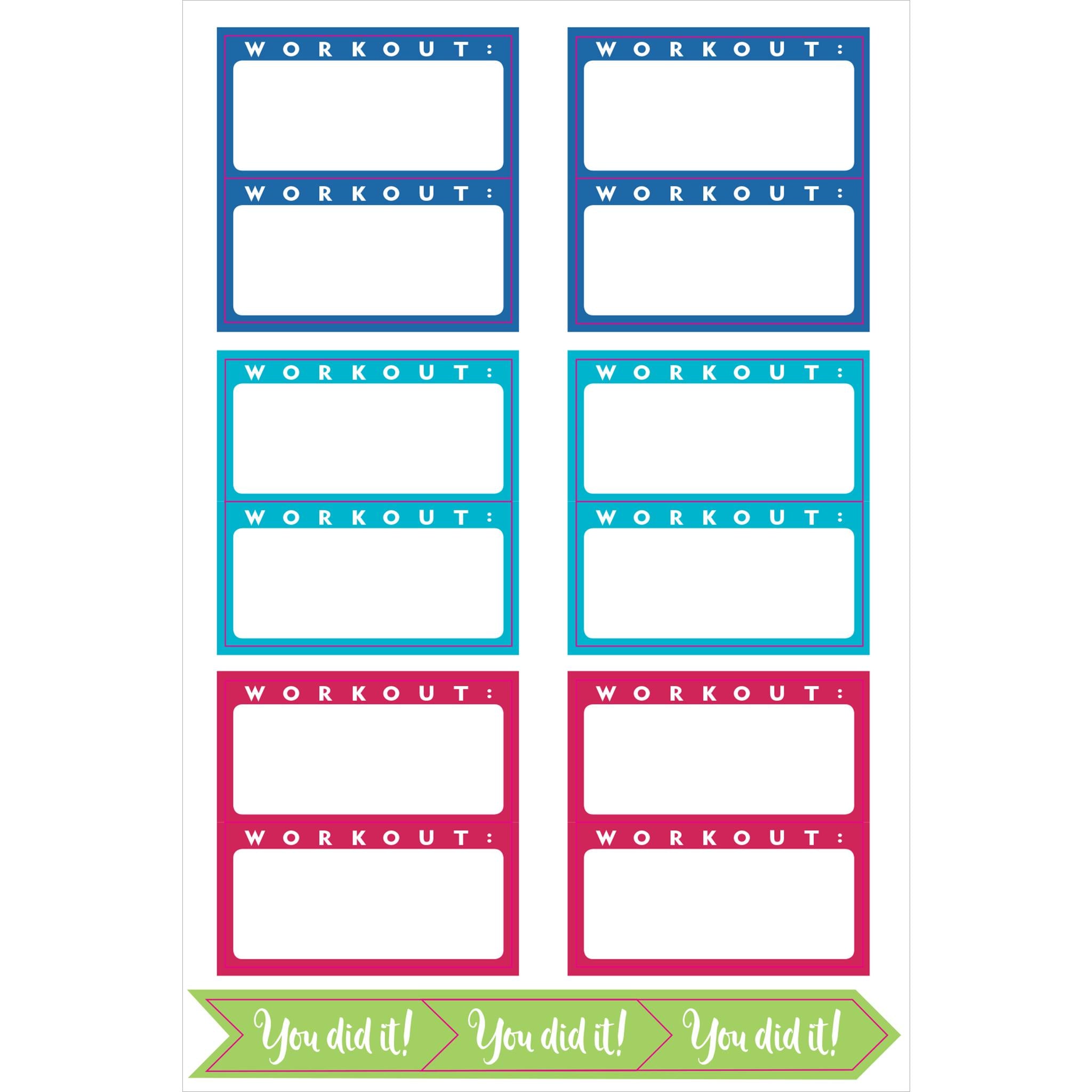 Autocollants pour agenda santé et bien-être