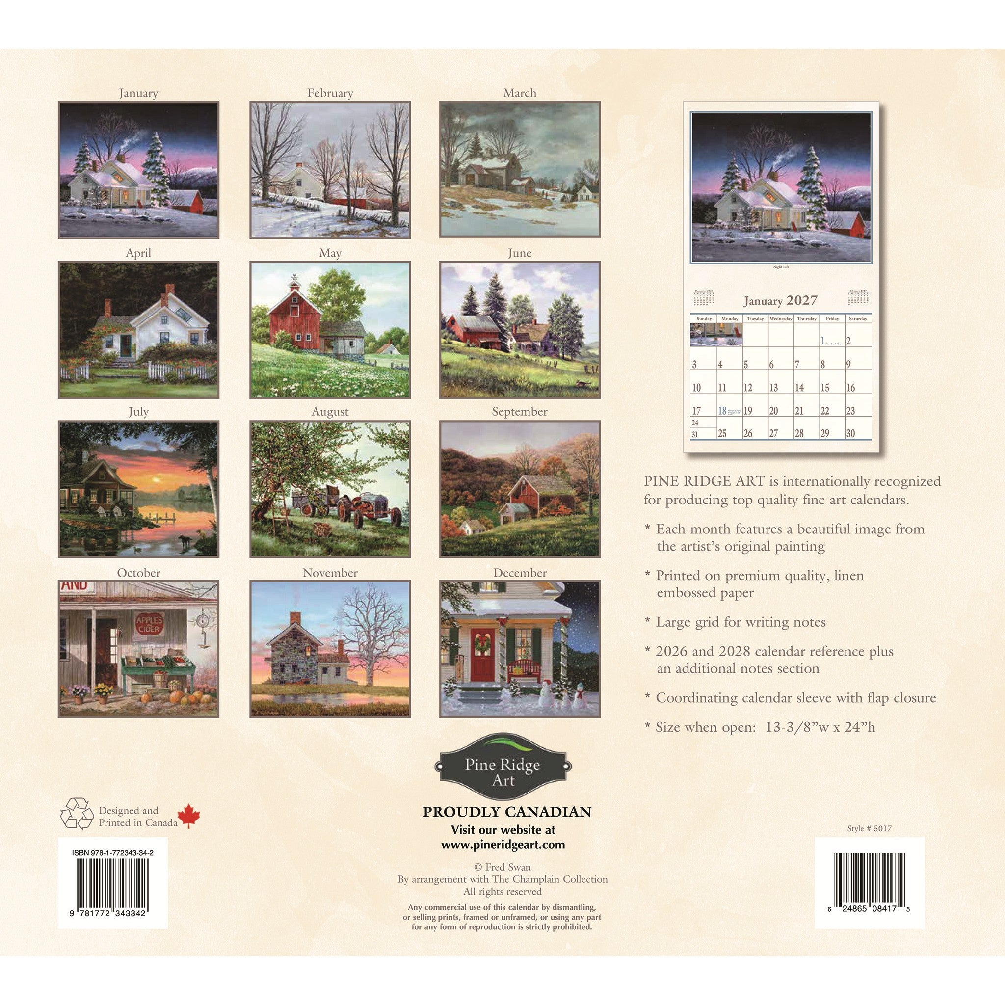 A Place To Call Home 2027 Wall Calendar - Online Only
