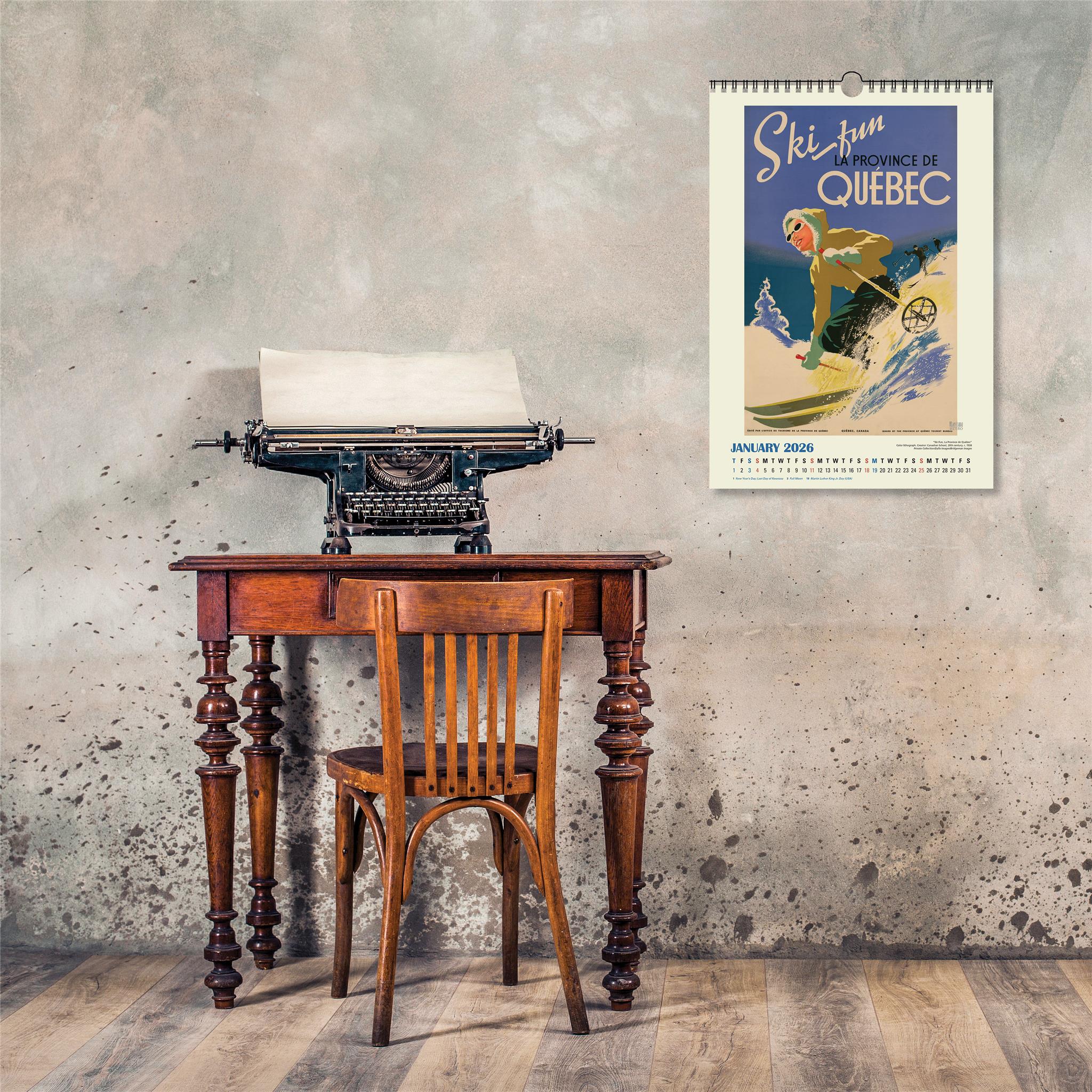 Calendrier-affiche Voyage autour du monde 2026