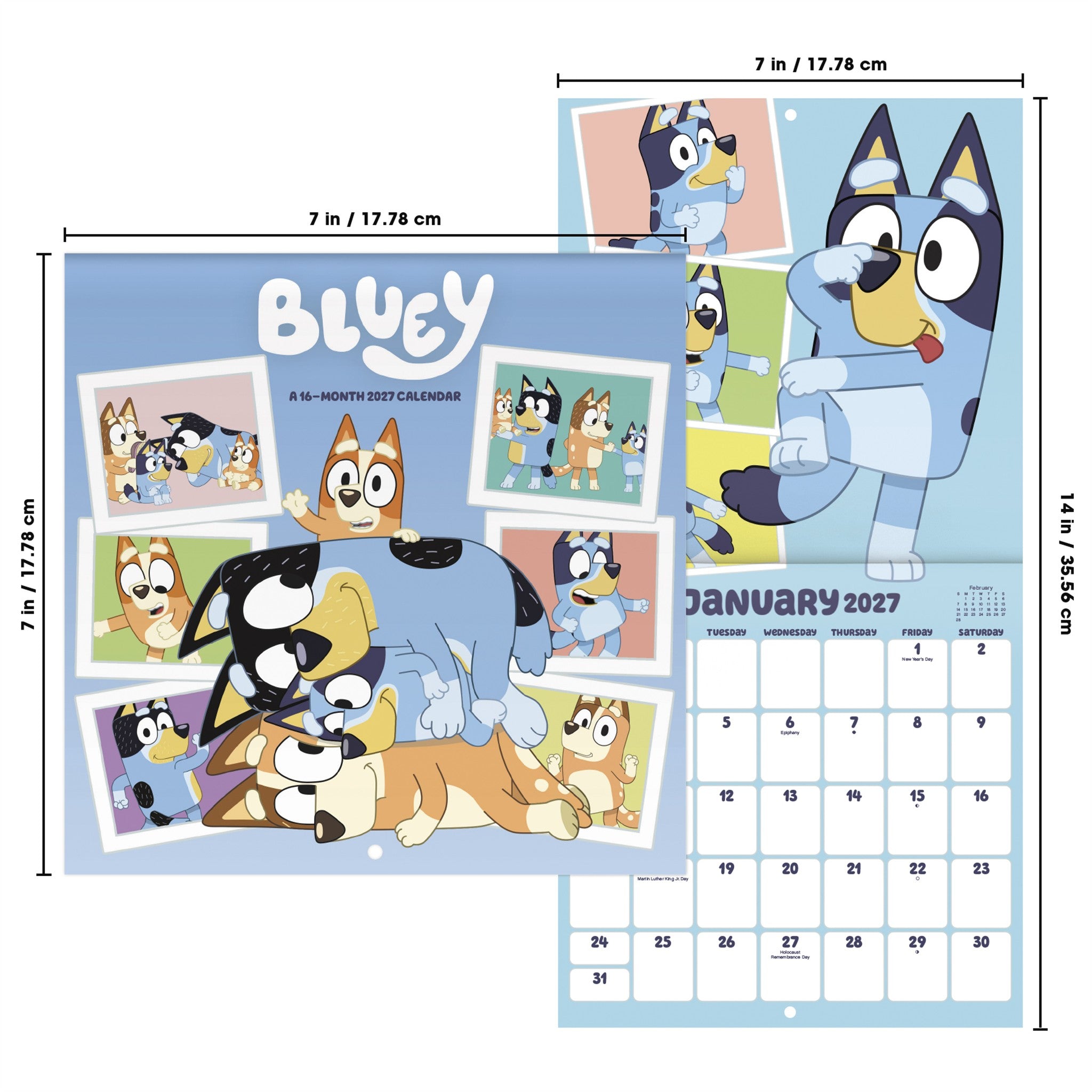 Bluey 2027 Mini Calendar