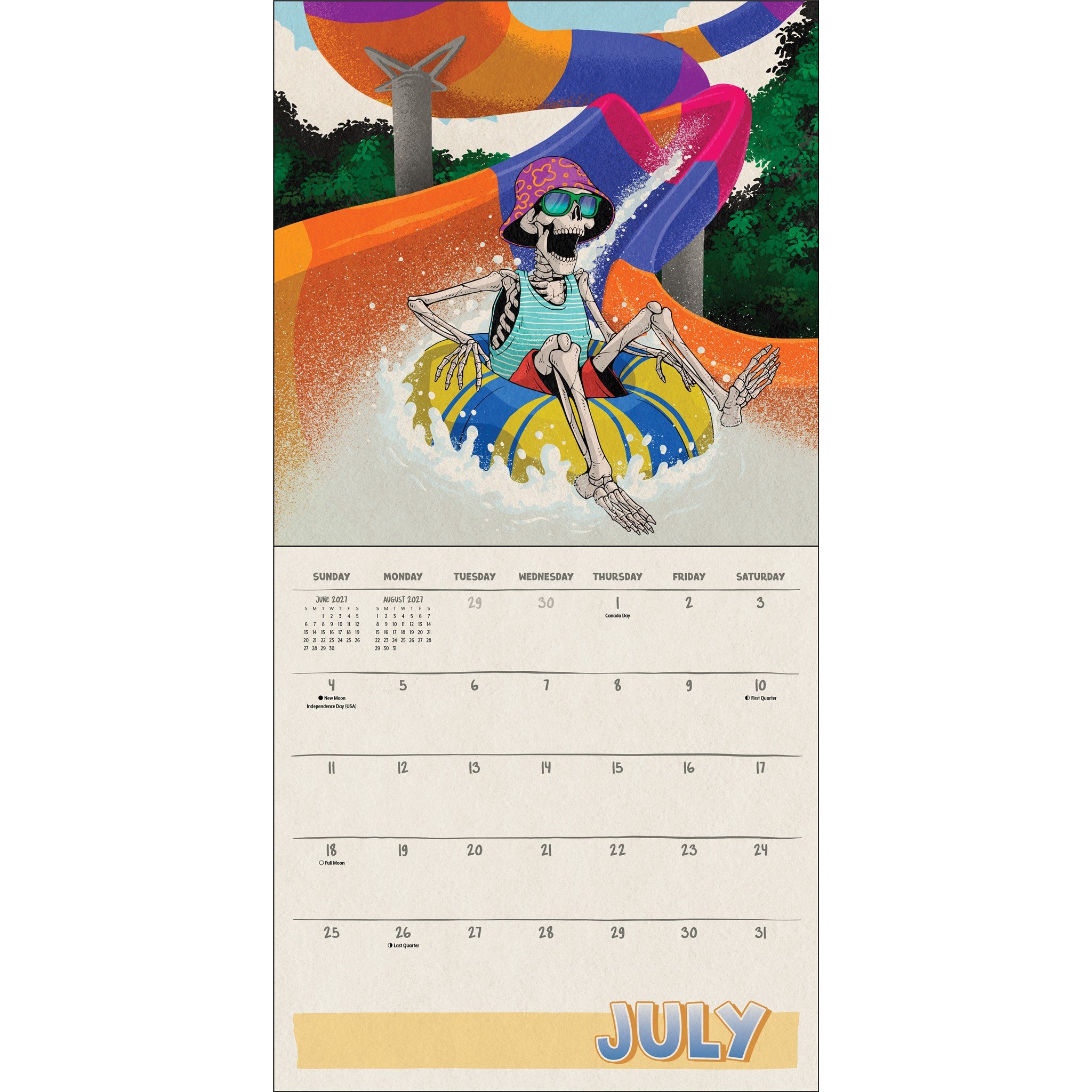 Death Takes a Holiday 2027 Wall Calendar
