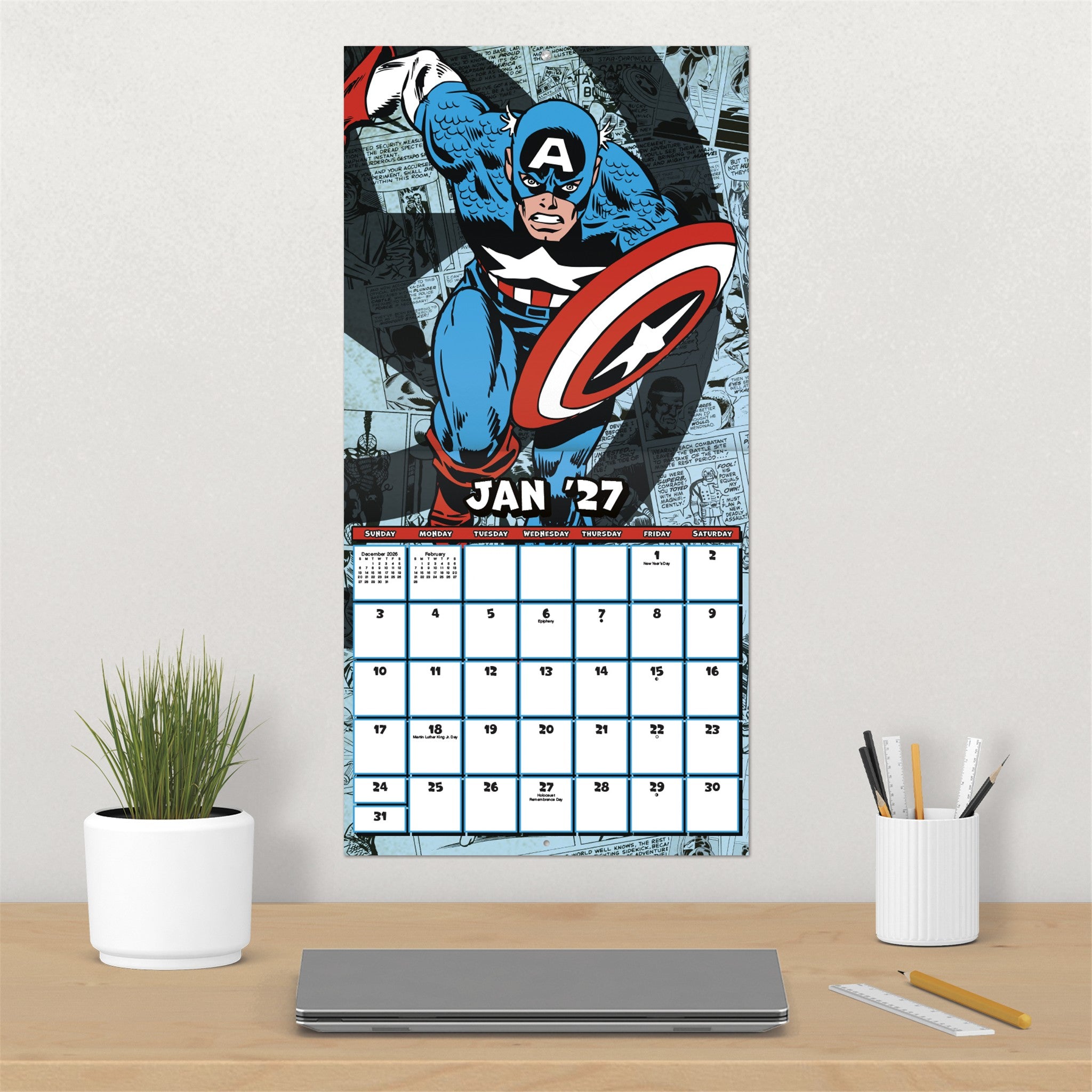 Calendrier mural Marvel Comics 2027