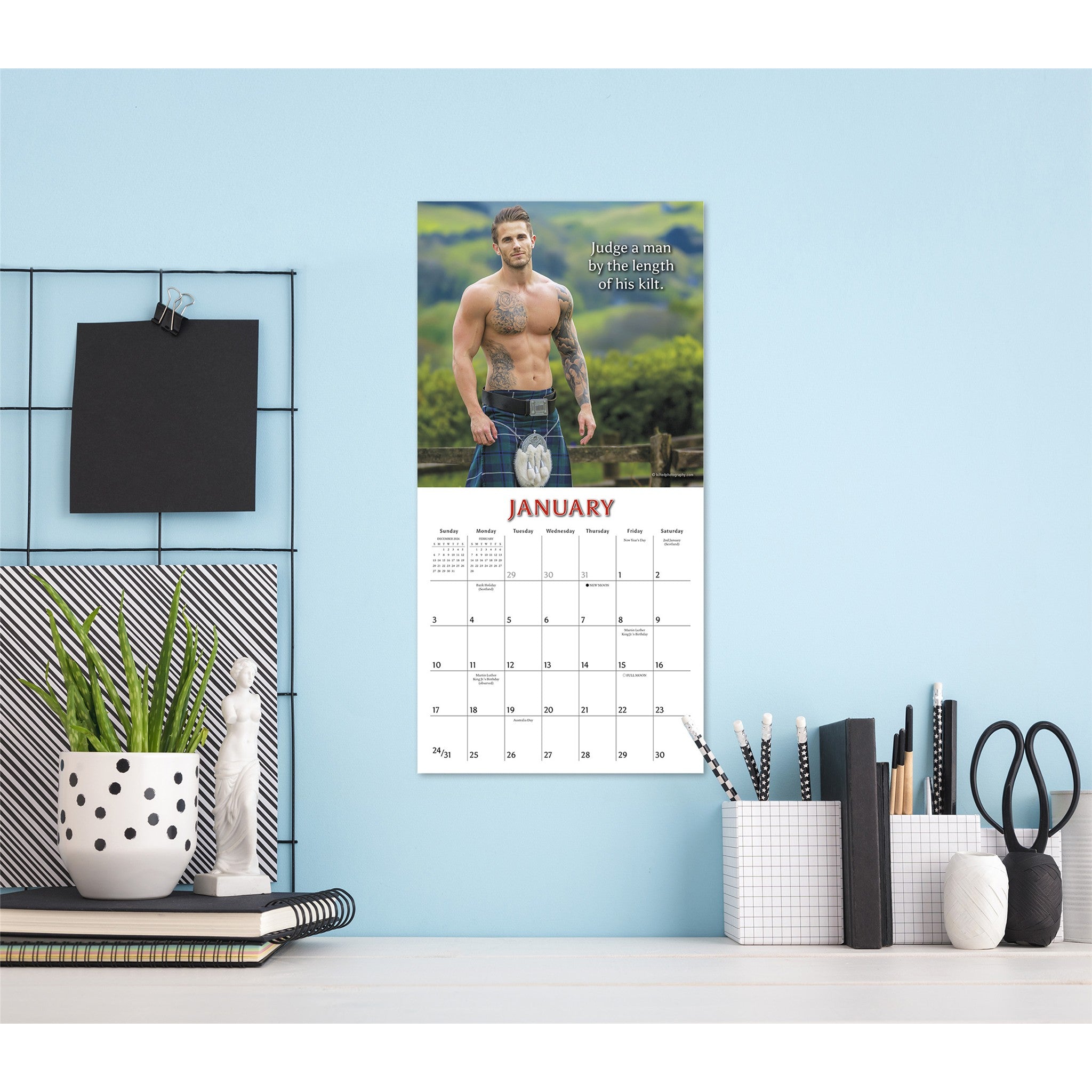 Kilty Pleasures 2027 Mini Calendar