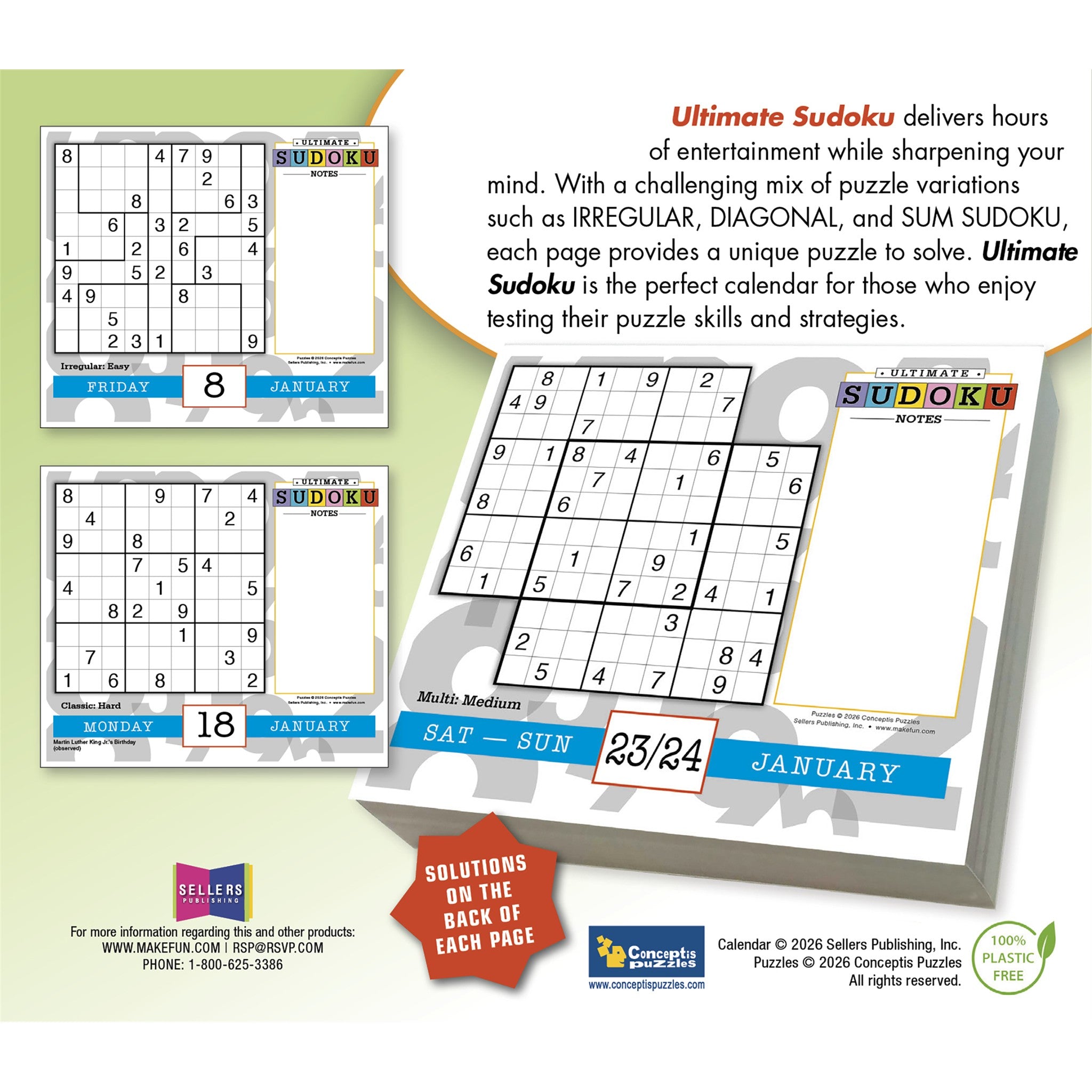 Ultimate Sudoku 2027 Box Calendar