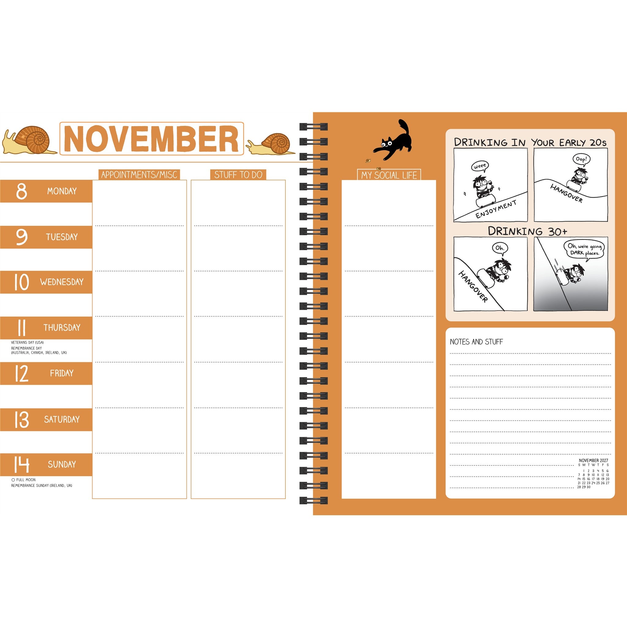Sarah's Scribbles 2027 Engagement Calendar