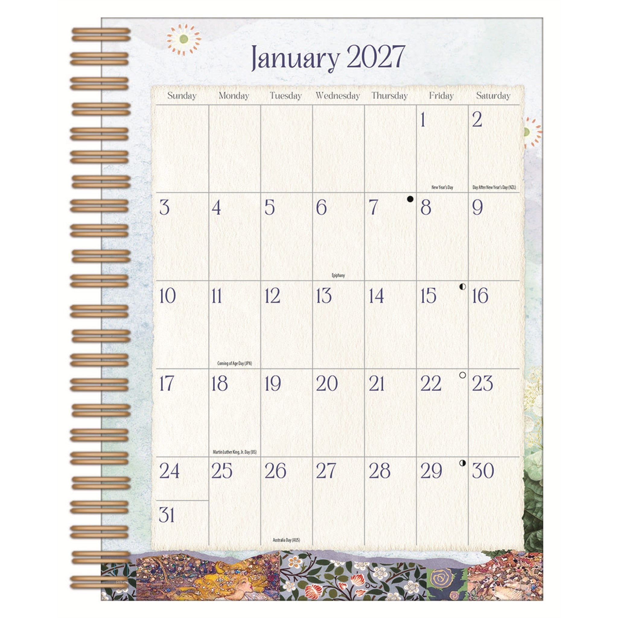 Calendrier perpétuel Jardin Botanique 2027