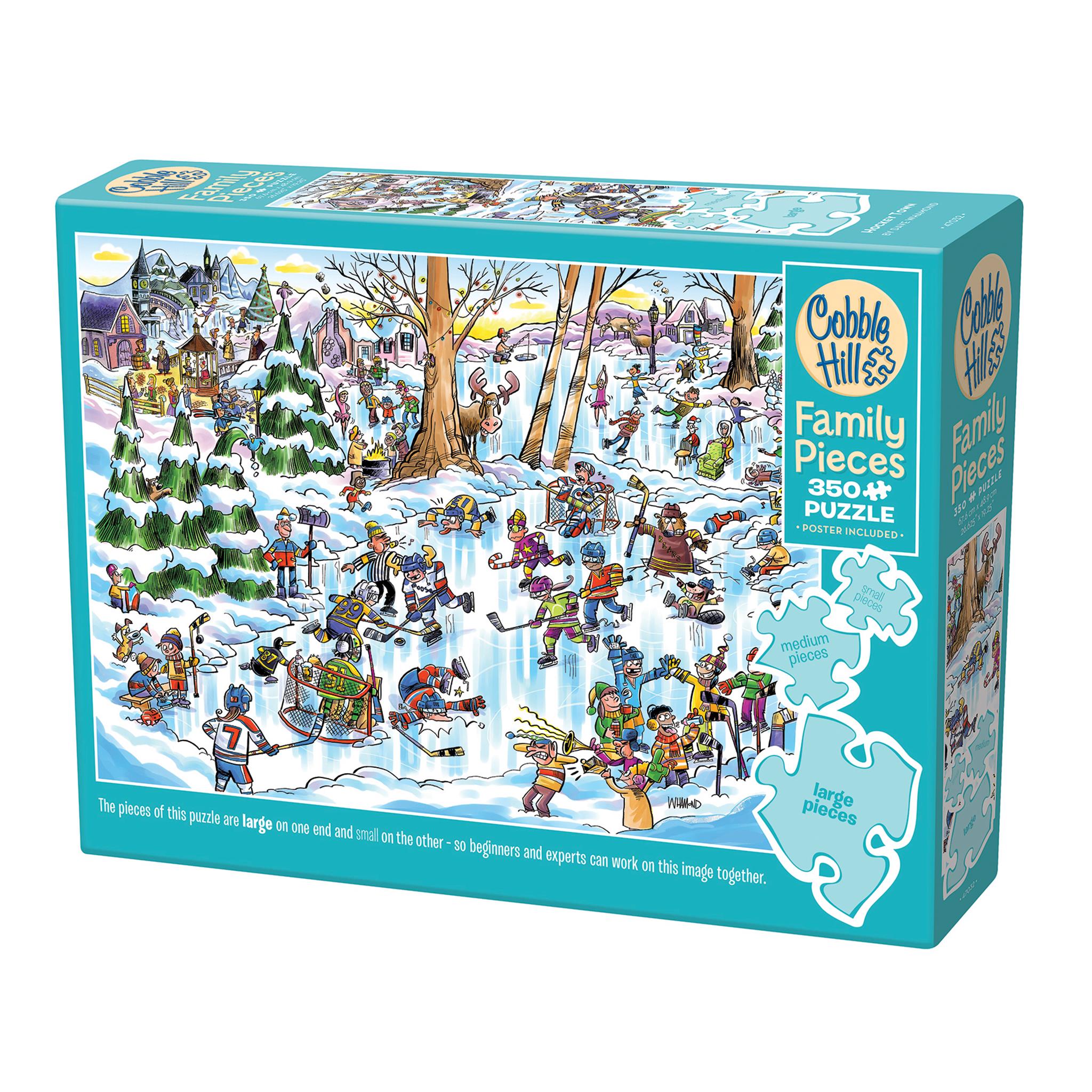 Puzzle de 350 pièces Hockey Town Cobble Hill