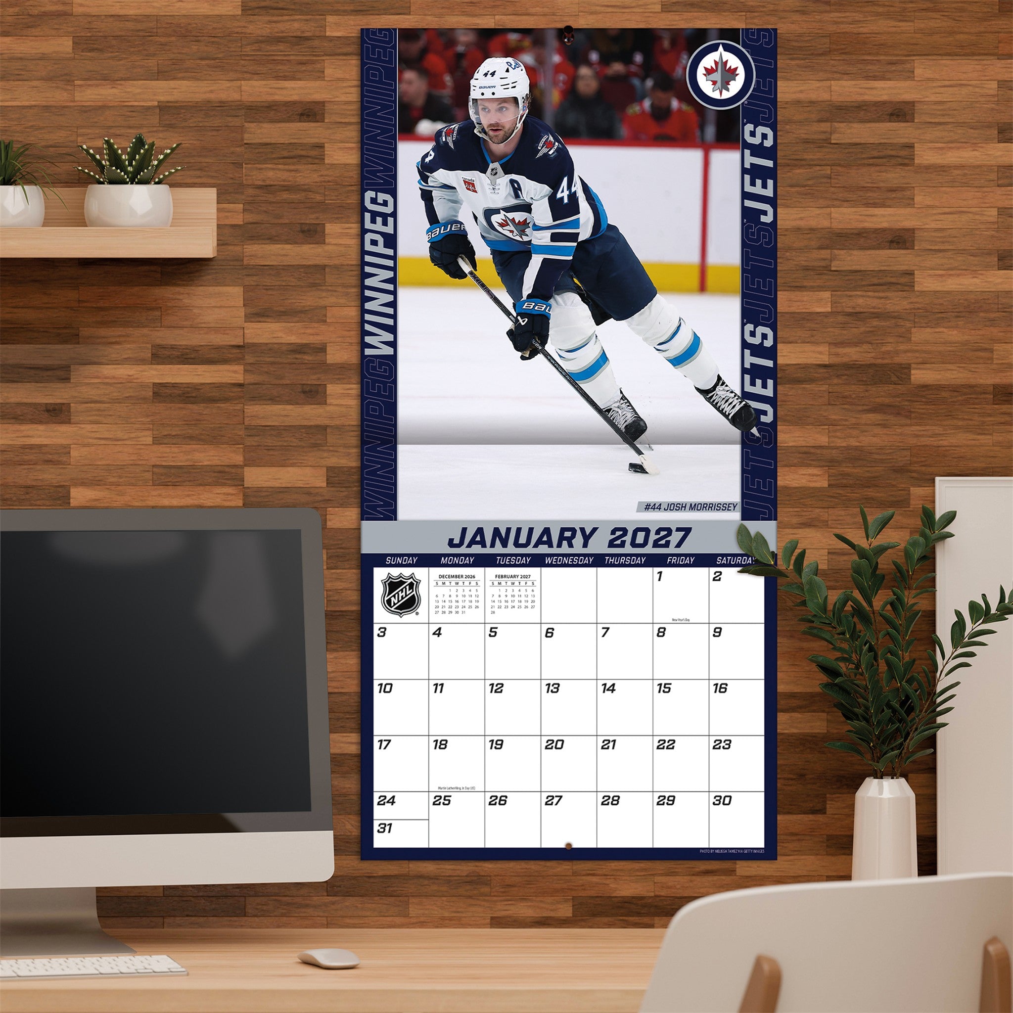 NHL Winnipeg Jets 2027 Wall Calendar - Online Only