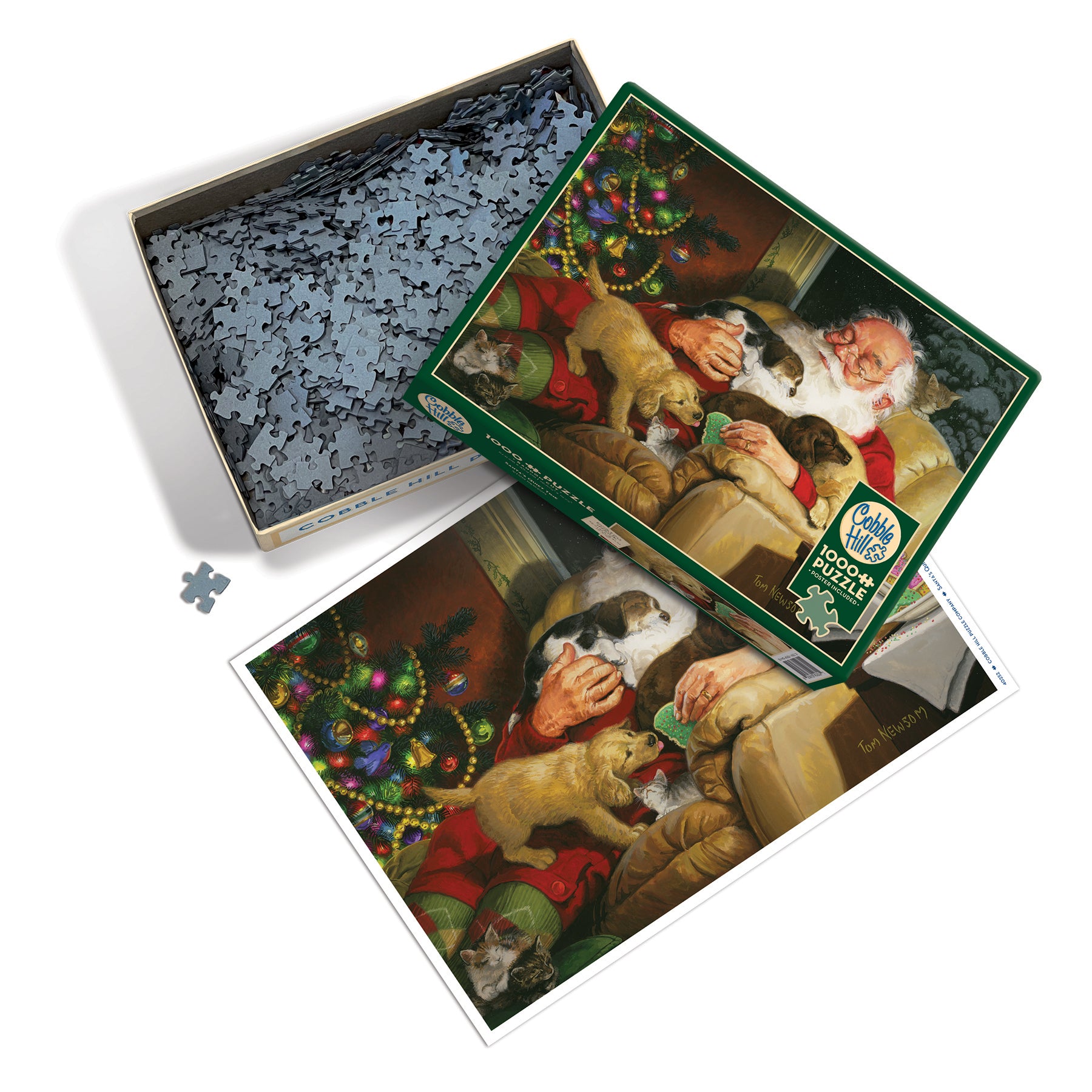 Puzzle exclusif de 1000 pièces « Le moment de calme du Père Noël »