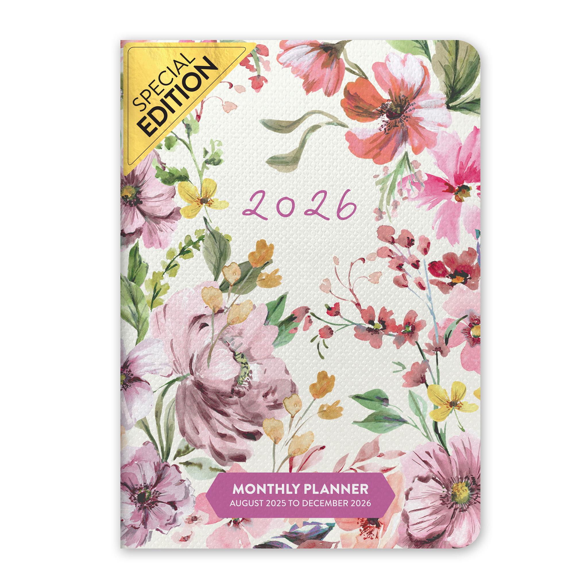 Agenda de poche mensuel exclusif Bella Flora 2025-2026