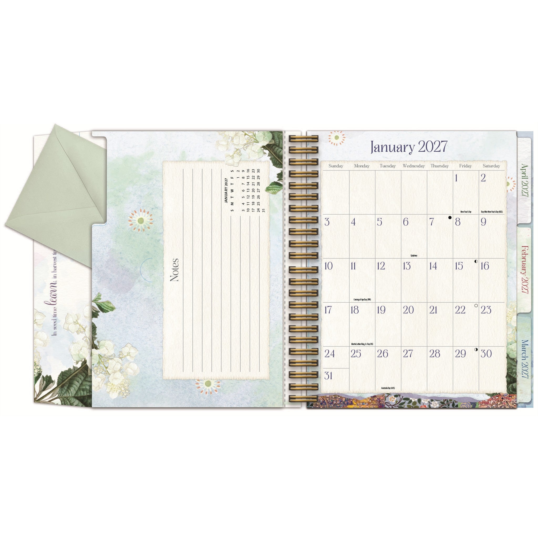 Calendrier perpétuel Jardin Botanique 2027