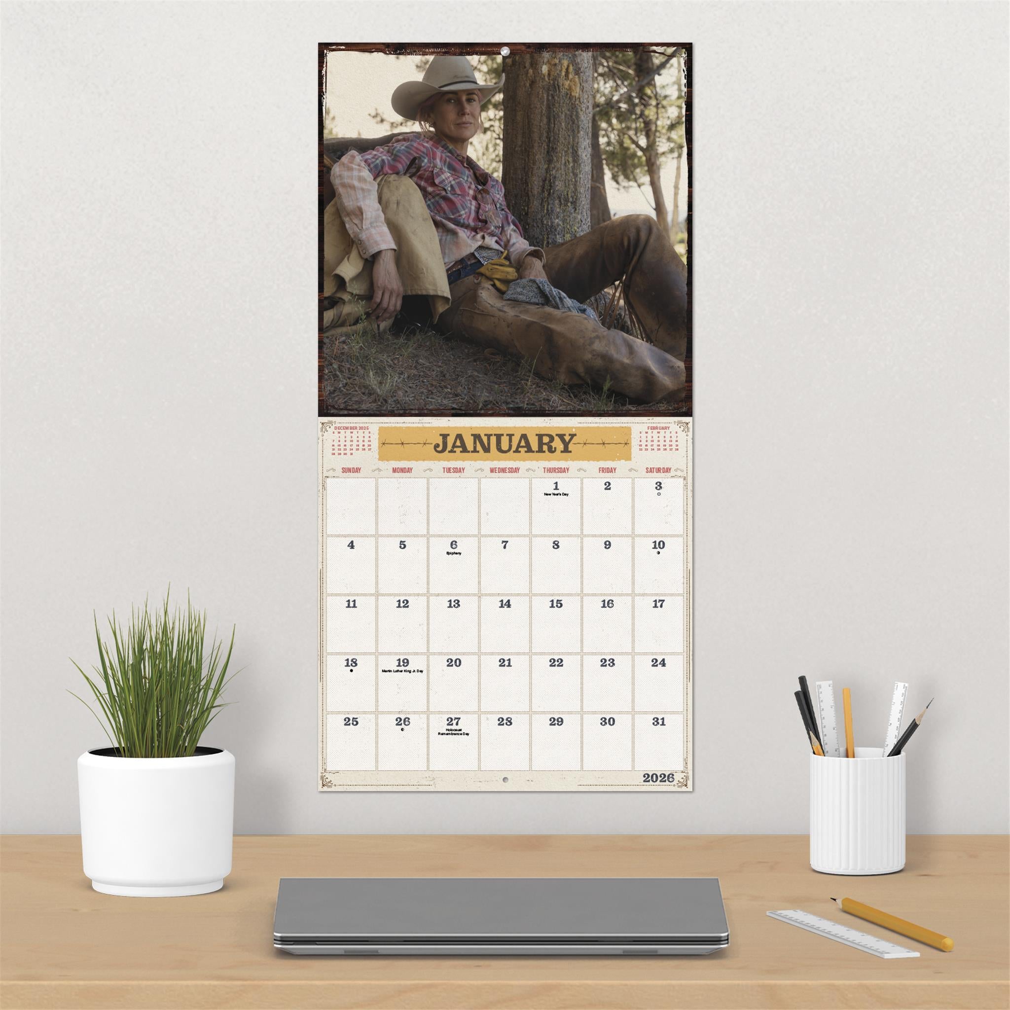 Calendrier mural Yellowstone From The Bunkhouse 2026