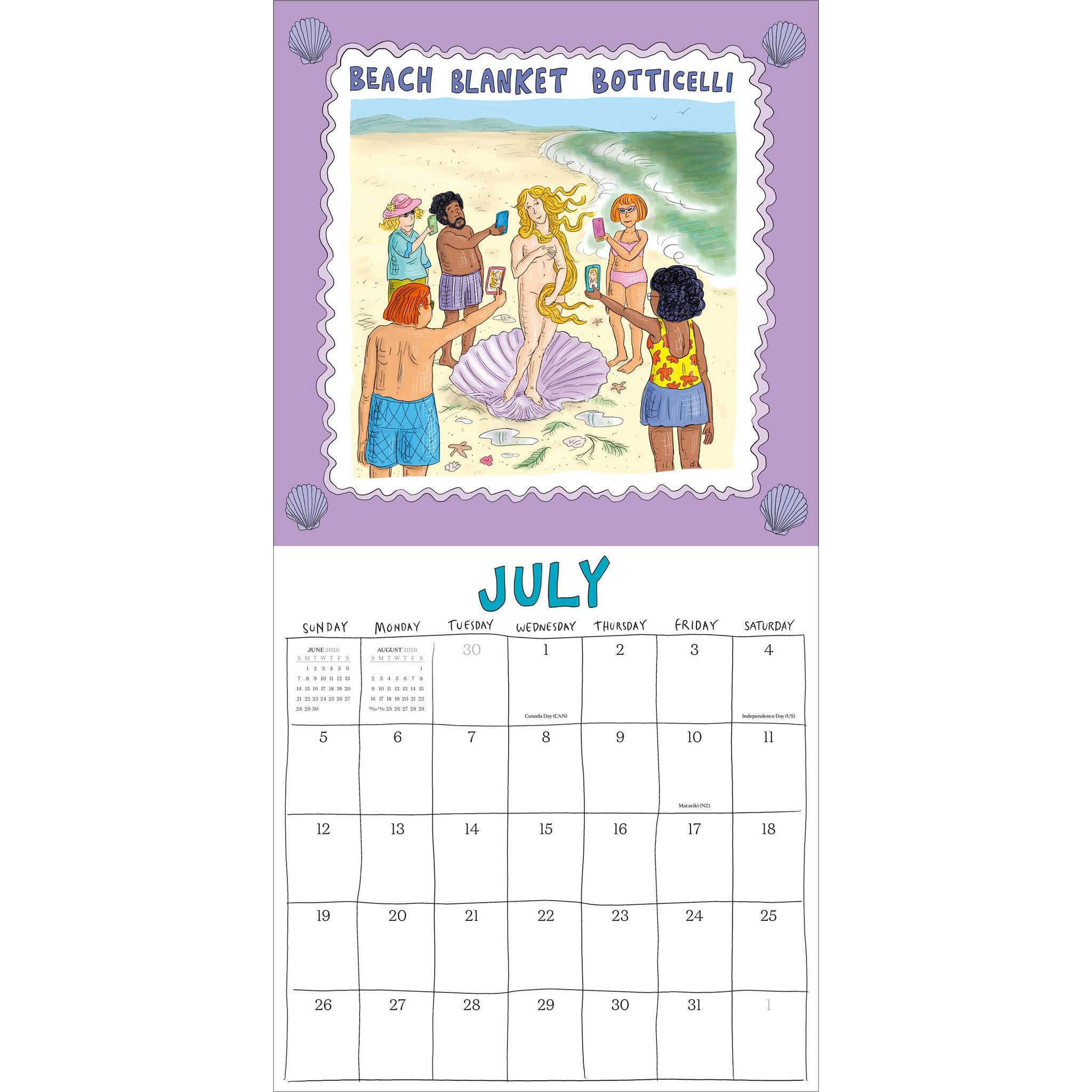 Calendrier mural Roz Chast 2026 - Disponible uniquement en ligne