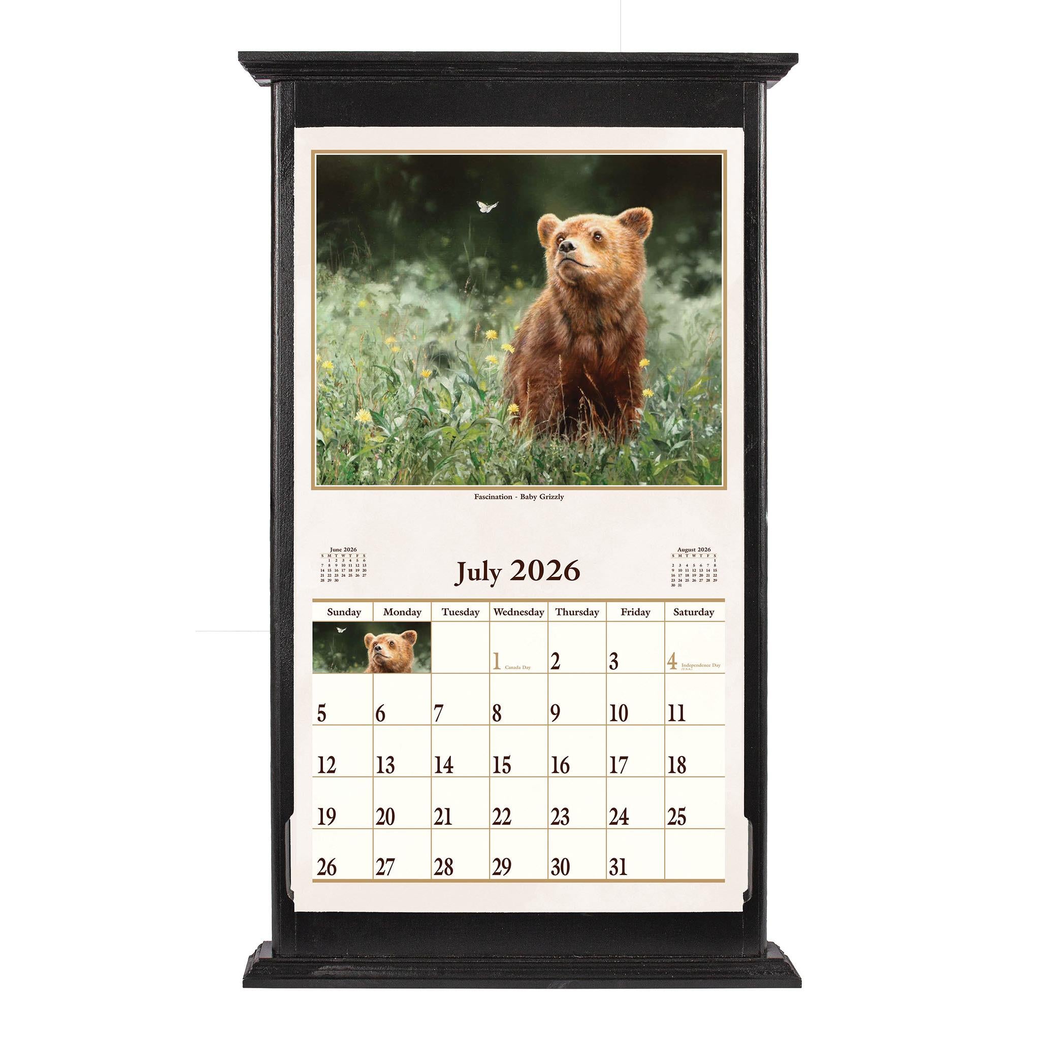 Calendrier mural 2026 « Instincts animaux » - Disponible uniquement en ligne