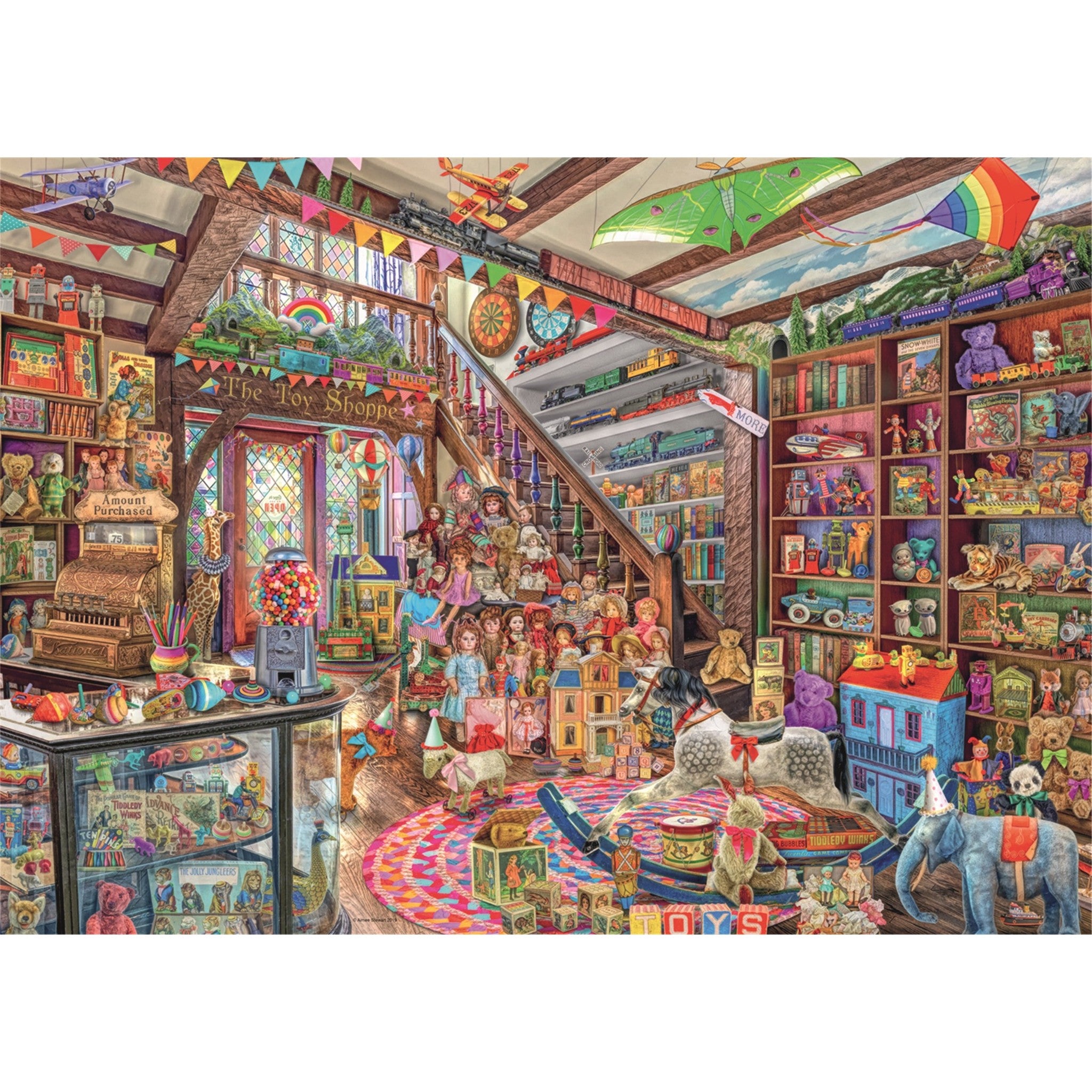 Le puzzle de 1000 pièces de la boutique de jouets fantastiques