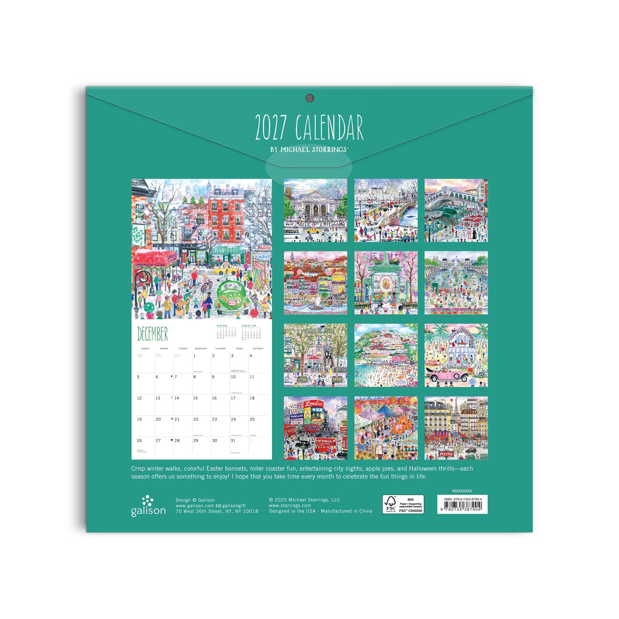 Michael Storrings Classic 2027 Wall Calendar - Online Only