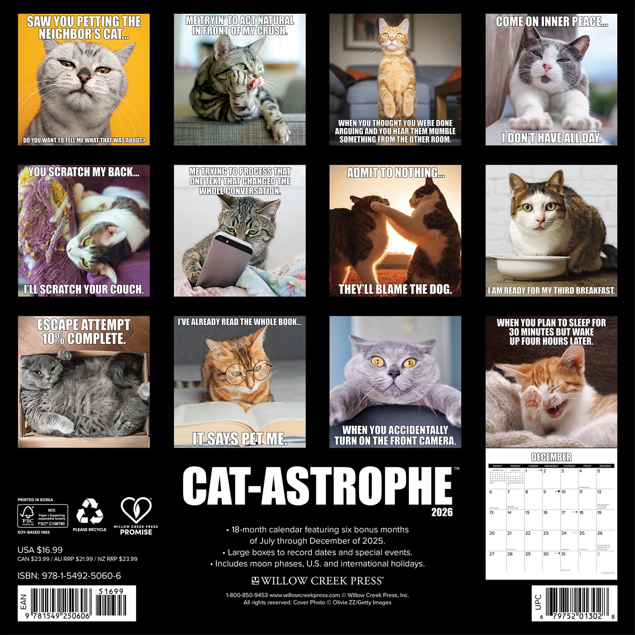 Catastrophe 2026 Wall Calendar