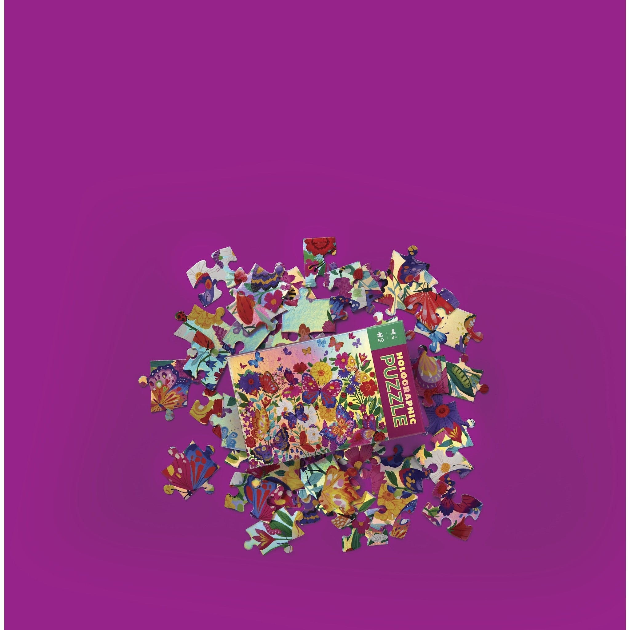 Butterflies Mini Holographic 50 Piece Puzzle