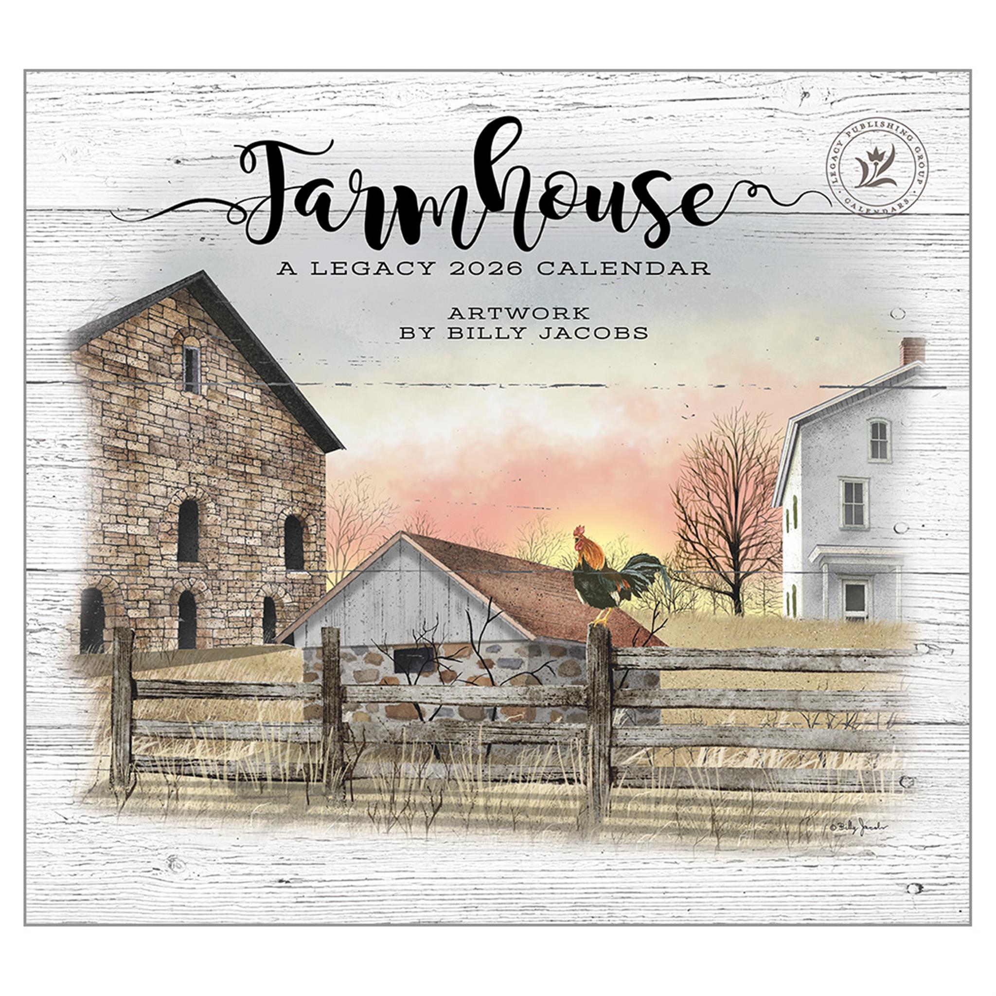 Calendrier mural de luxe Farmhouse 2026