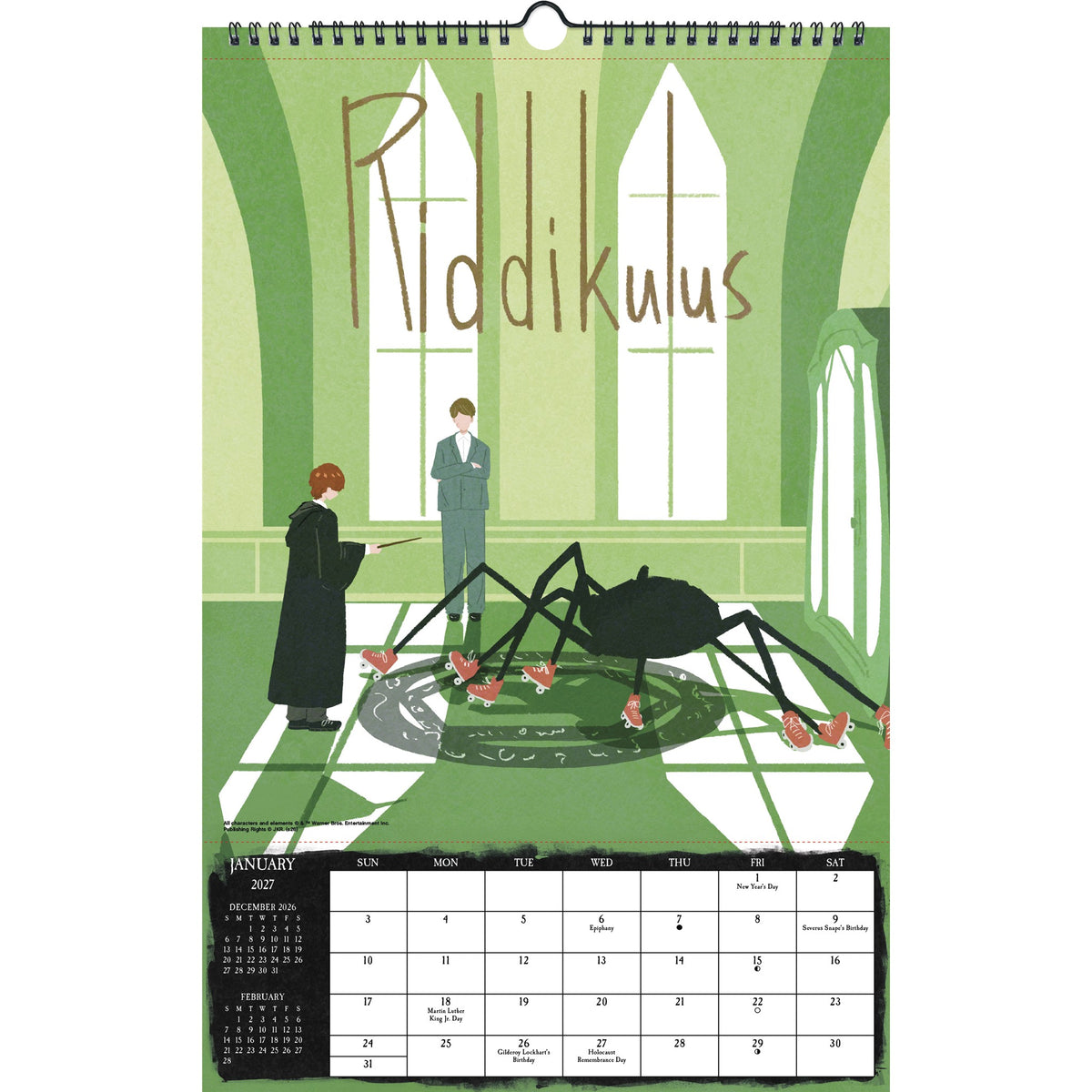 Calendrier mural Harry Potter 2027 – Exclusivité web