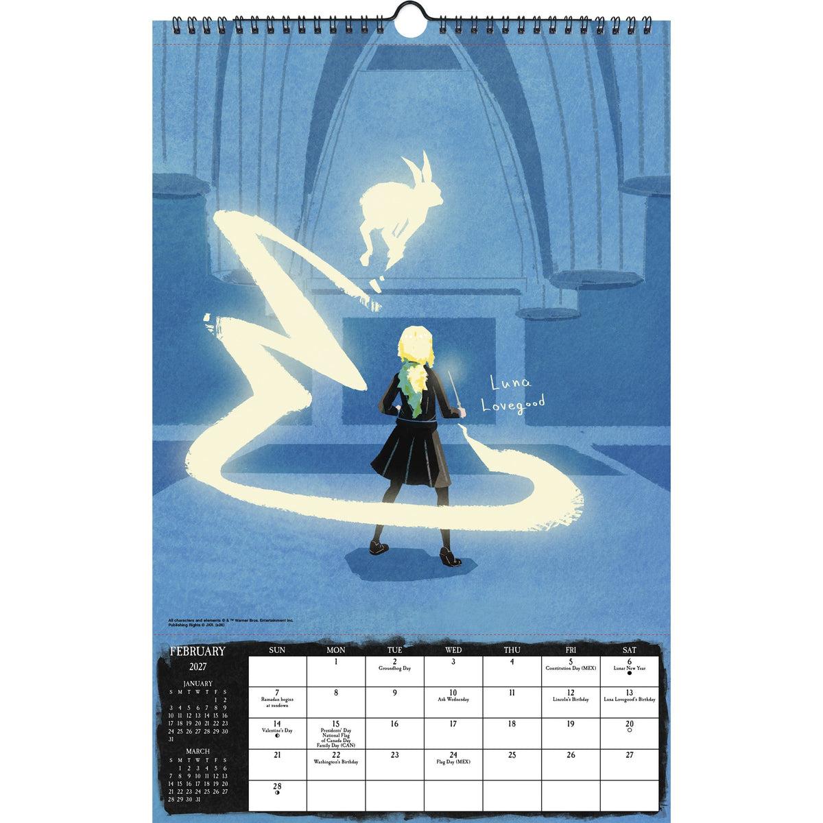 Calendrier mural Harry Potter 2027 – Exclusivité web