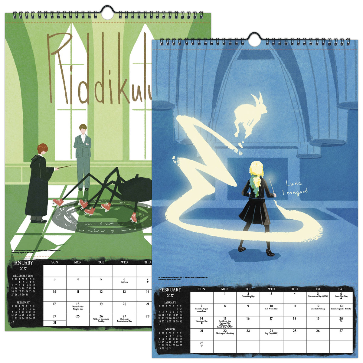 Calendrier mural Harry Potter 2027 – Exclusivité web