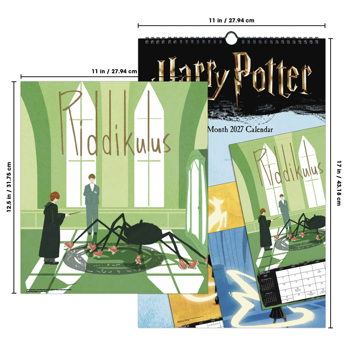Calendrier mural Harry Potter 2027 – Exclusivité web
