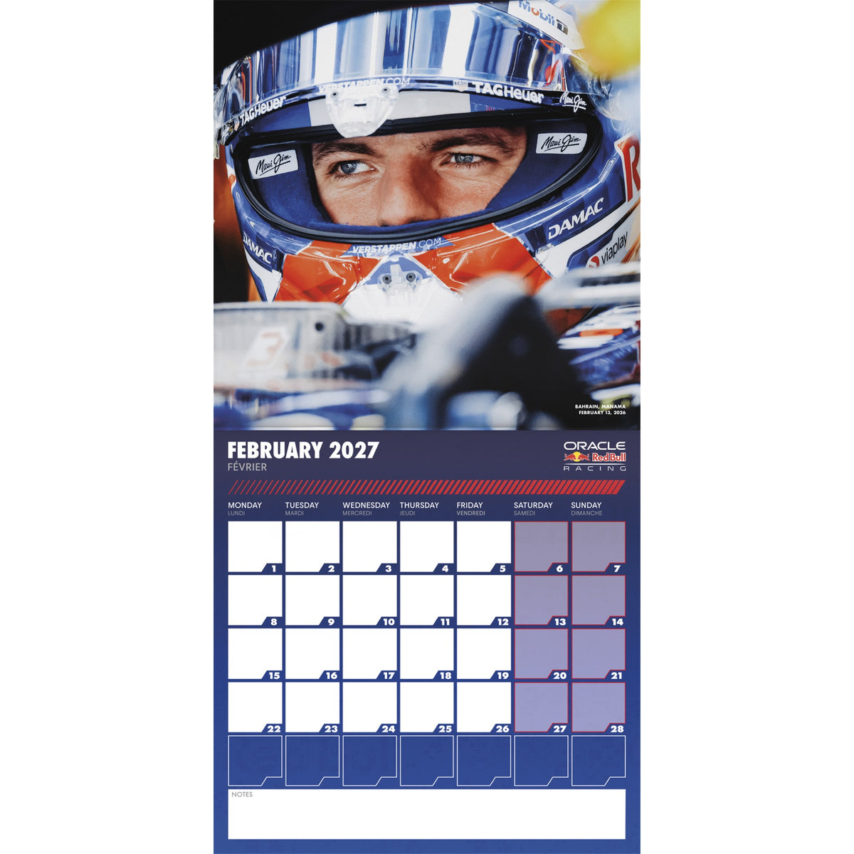 Oracle Red Bull Racing 2027 Wall Calendar - Online Only