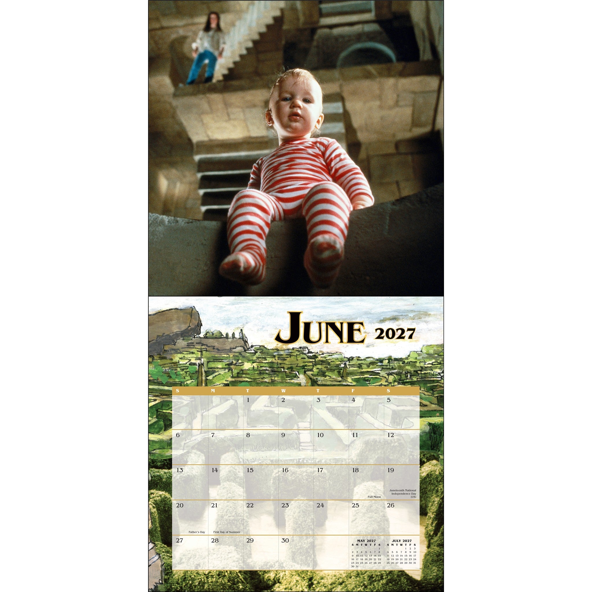 Calendrier mural 2027 Le Labyrinthe de Jim Henson
