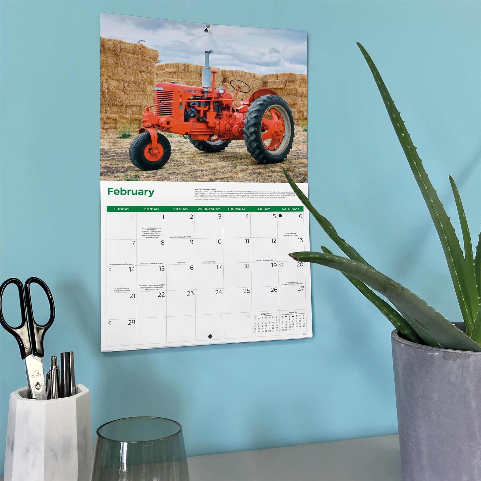 Tractors 2027 Wall Calendar