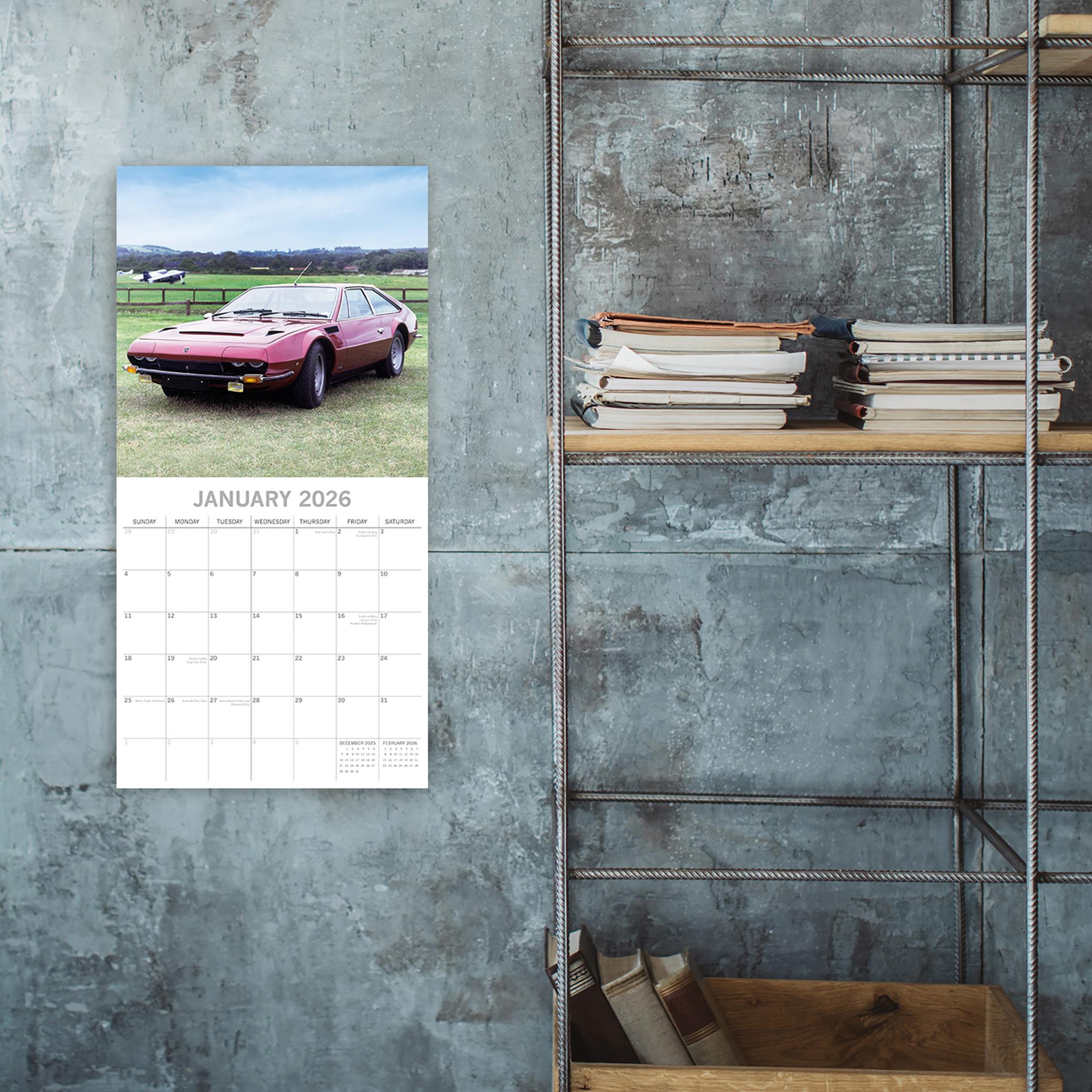 Lamborghini 2026 Wall Calendar