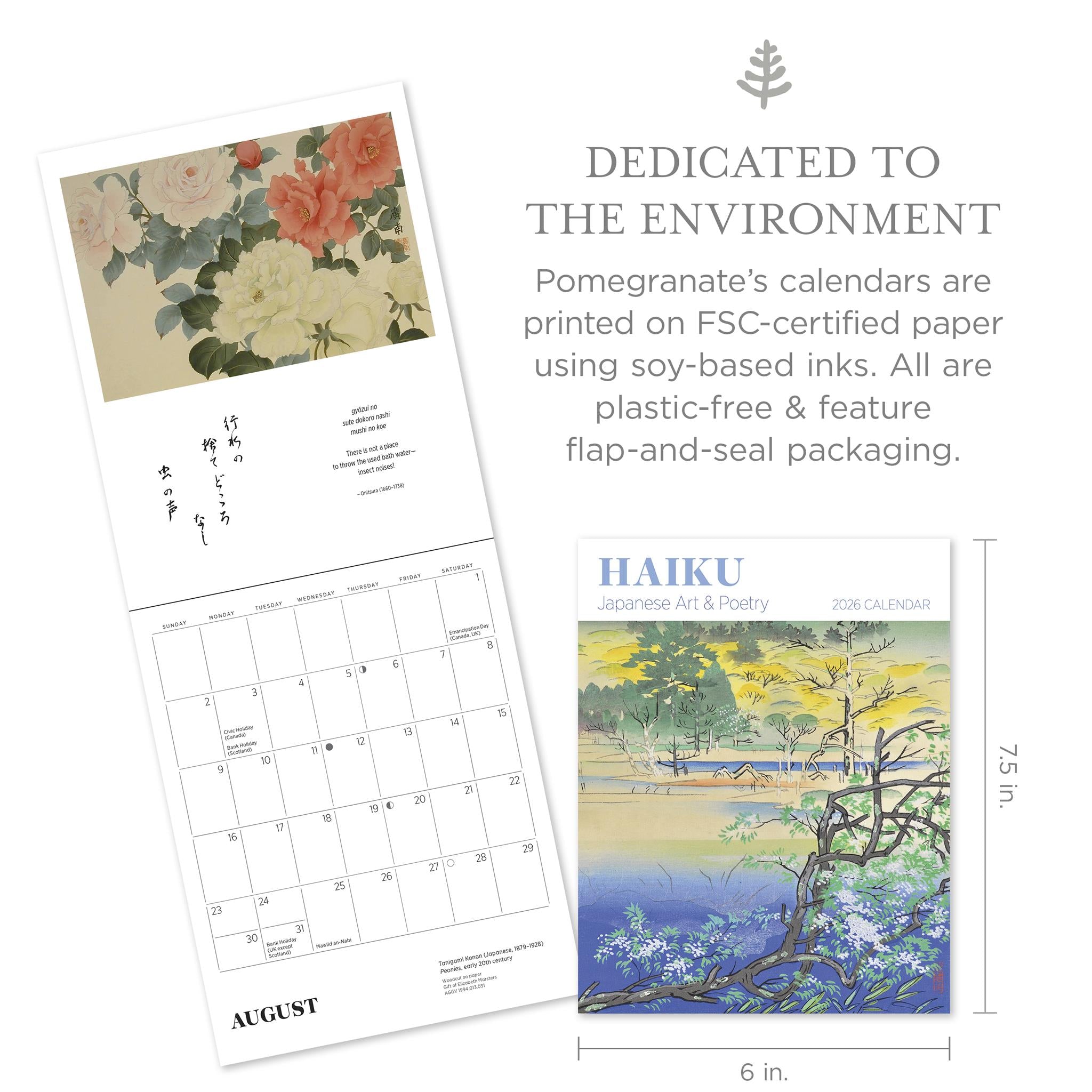 Haïku : Art et poésie japonais - Mini-calendrier 2026