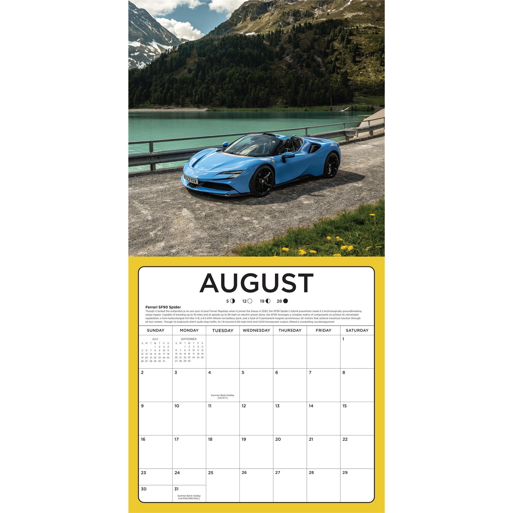 Calendrier mural Supercars 2026