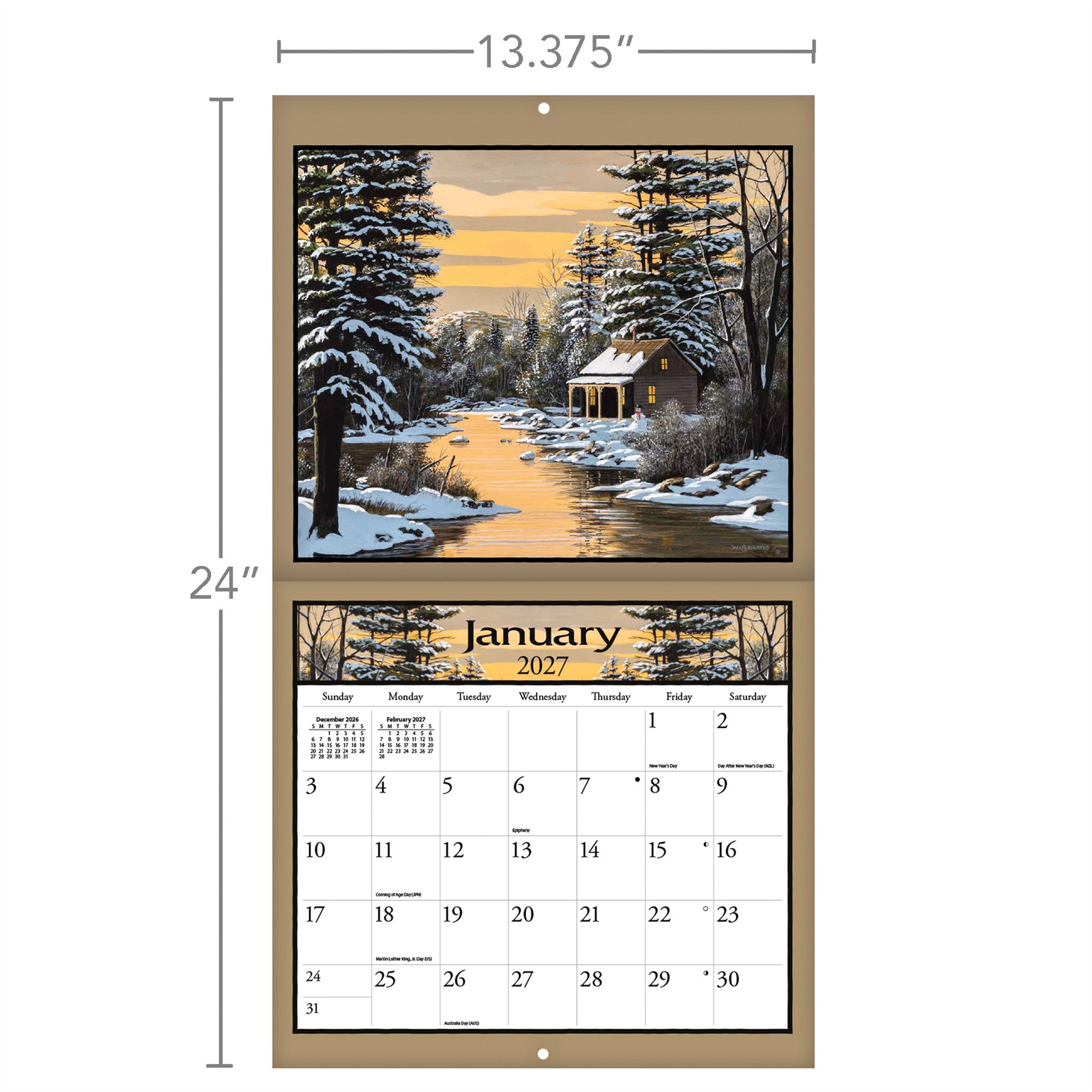 Lure of the Outdoors Special Edition with Print 2027 Wall Calendar