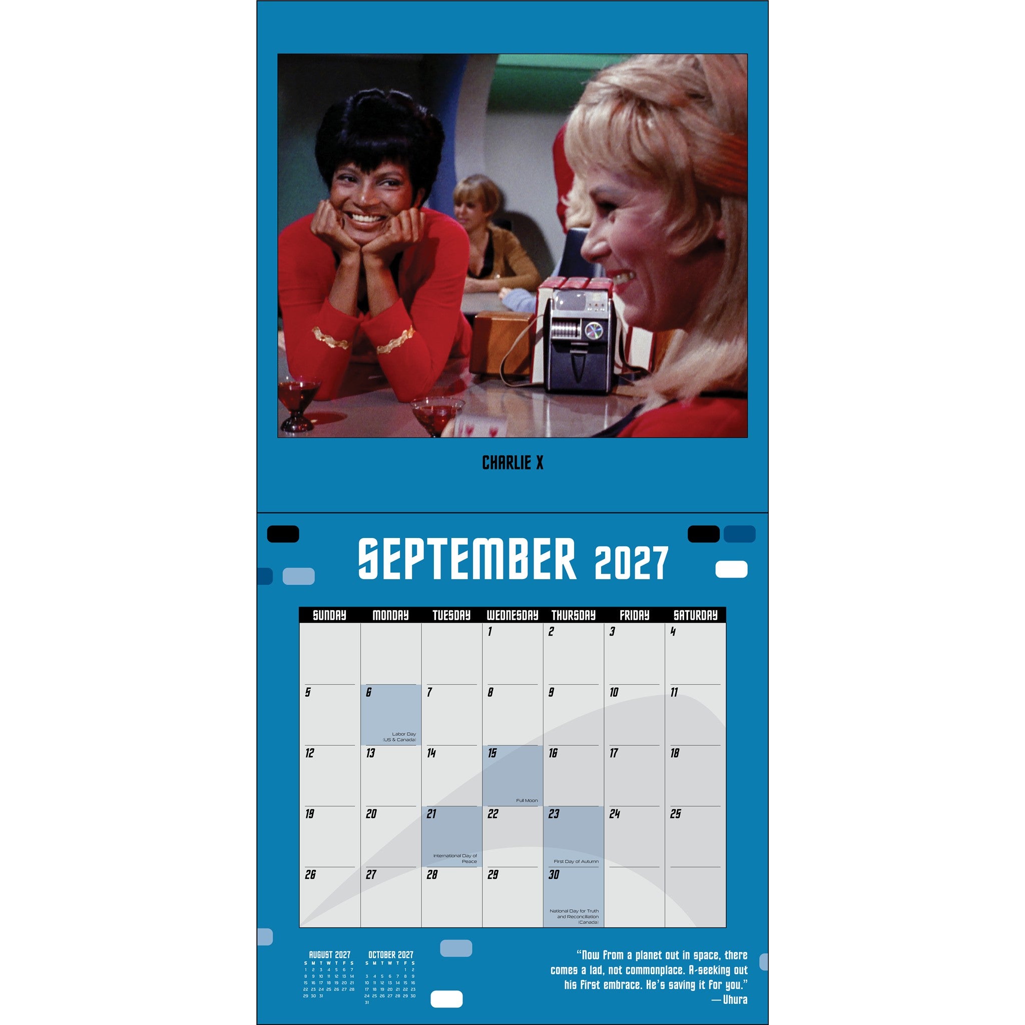 Calendrier mural Star Trek 2027