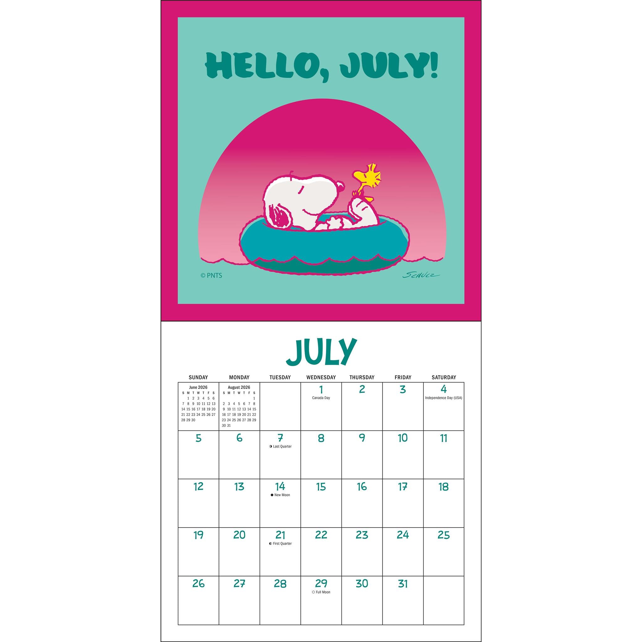 Peanuts @Snoopygrams 2026 Mini Calendar