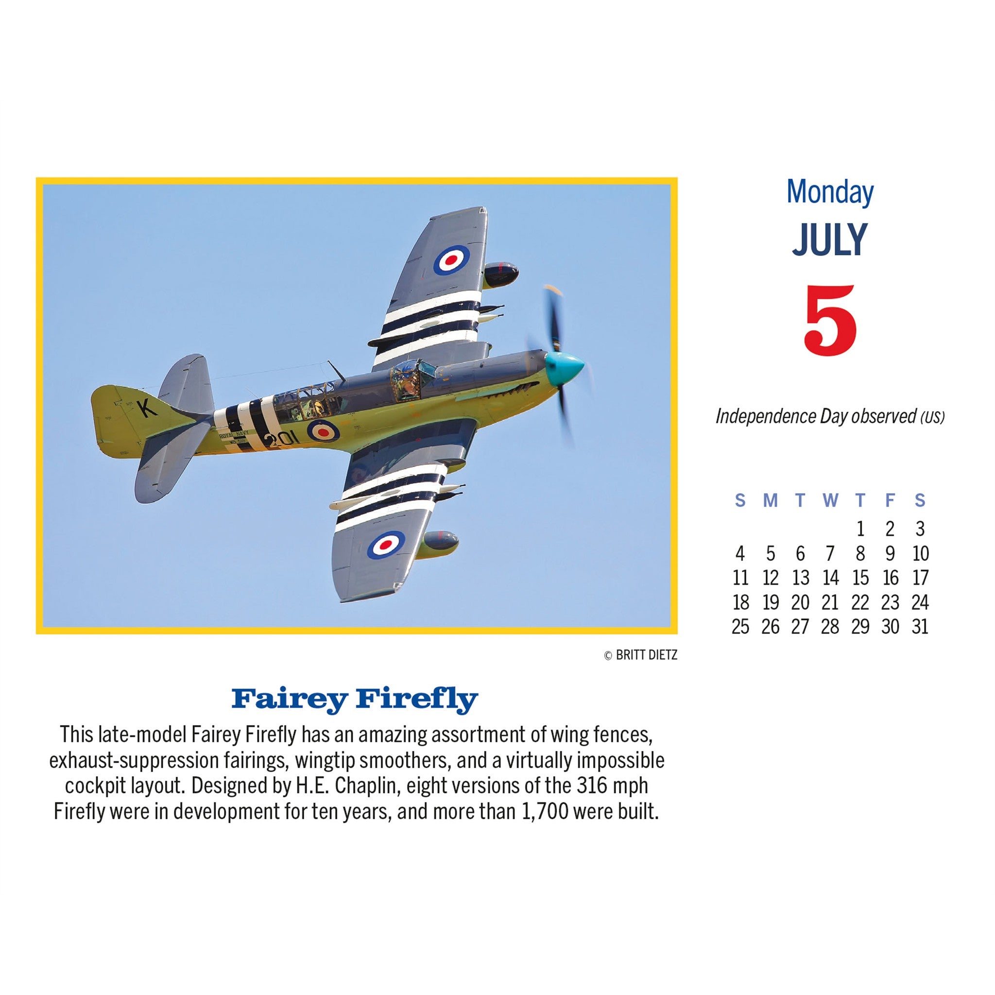 Golden Age of Flight 2027 Box Calendar