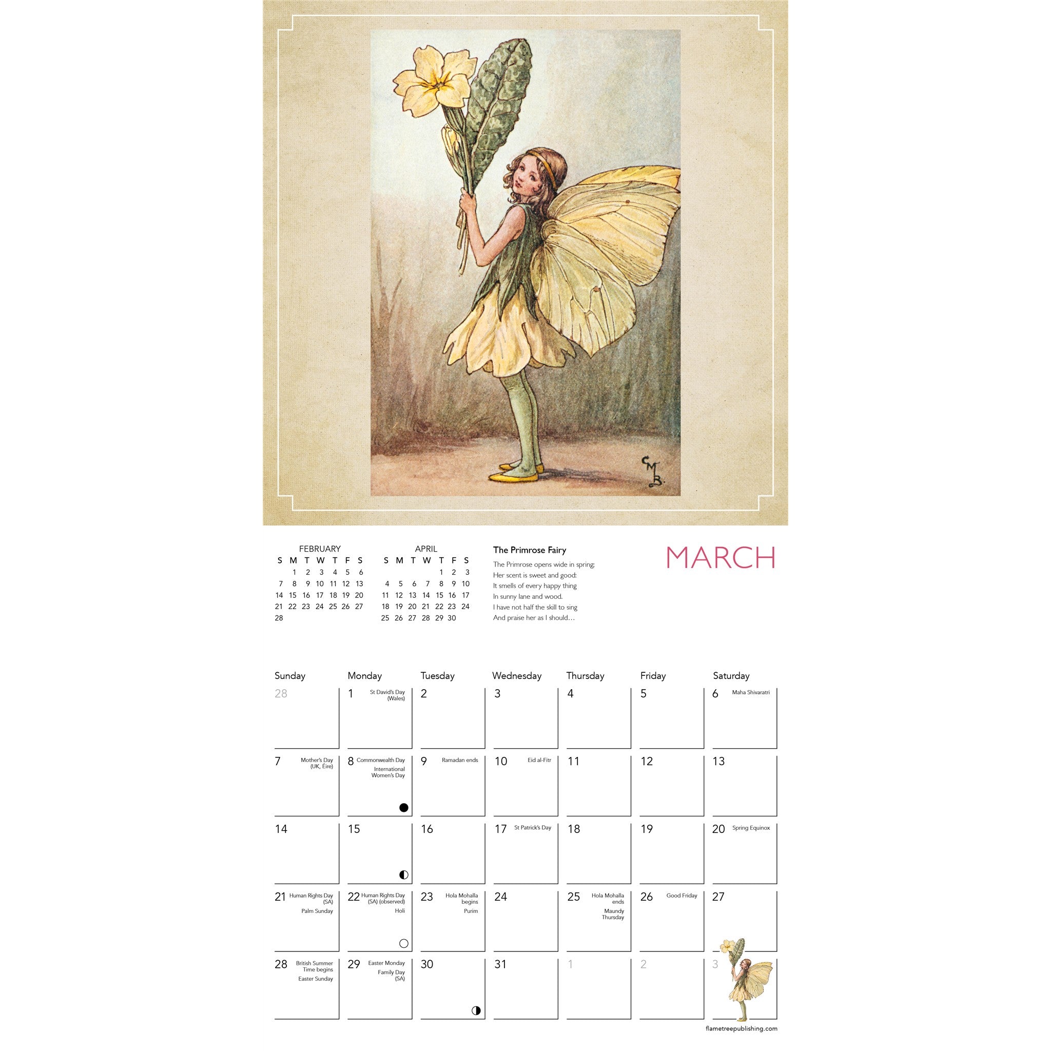 Flower Fairies 2027 Mini Calendar