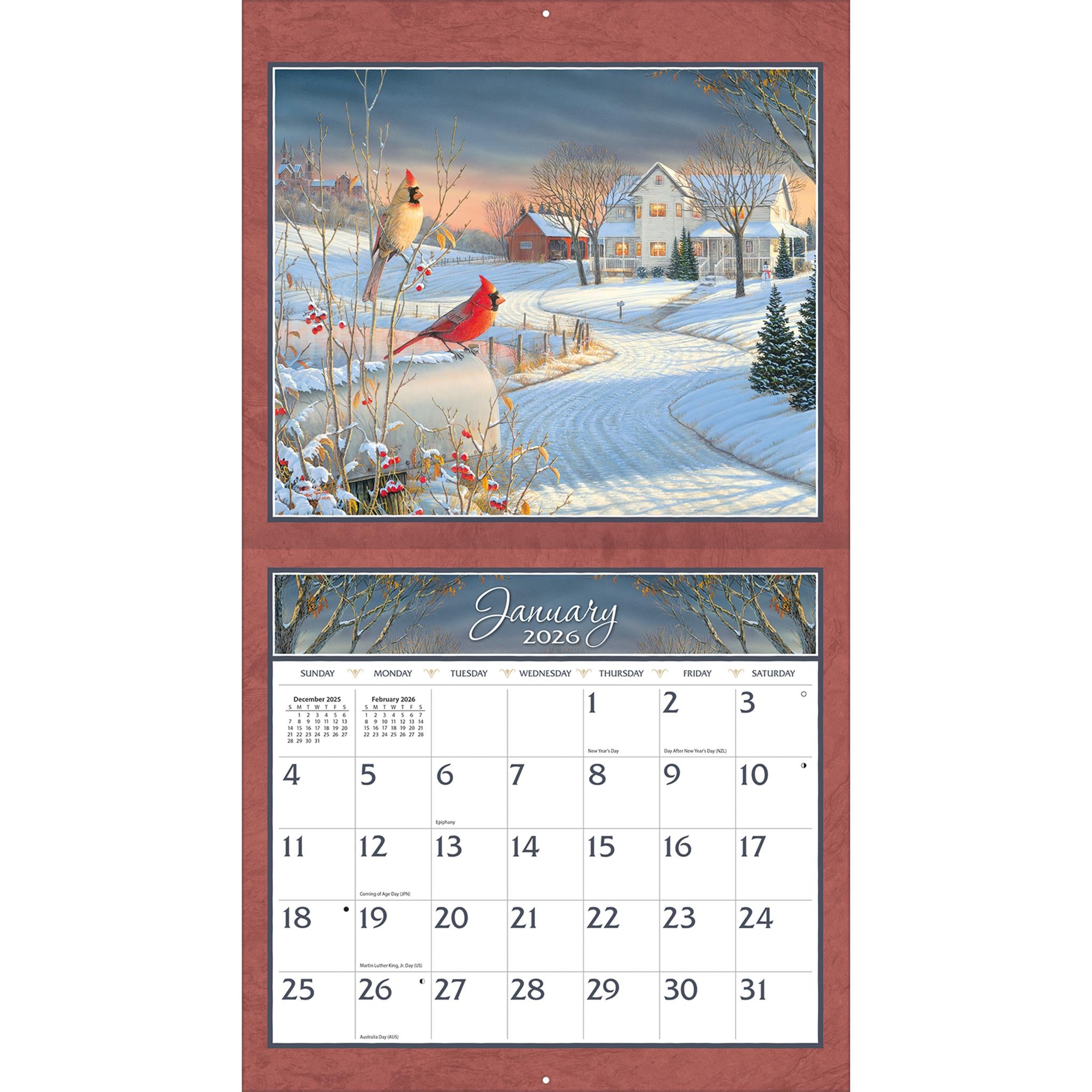 Calendrier mural Meadowland 2026 - Disponible uniquement en ligne