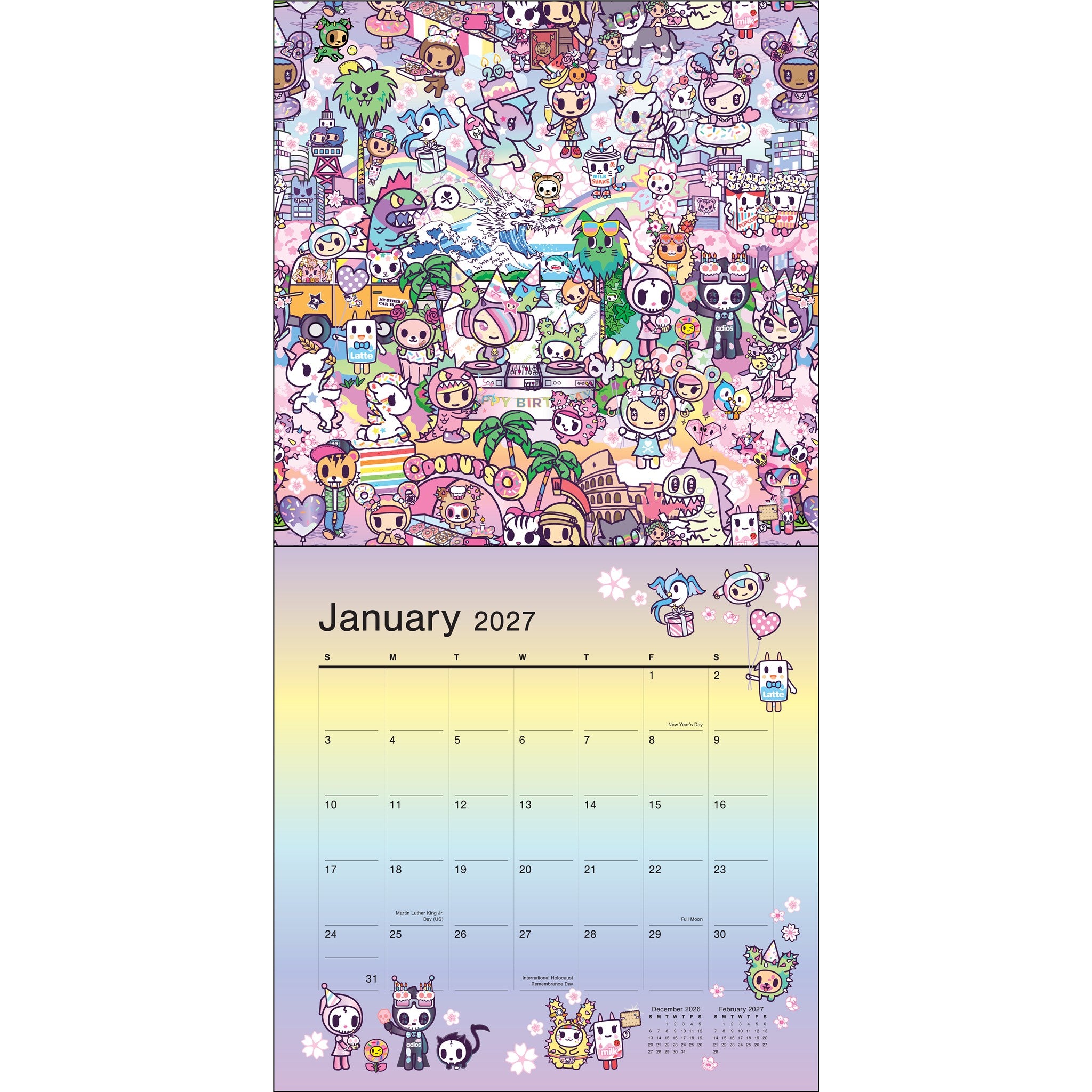 tokidoki 2027 Wall Calendar