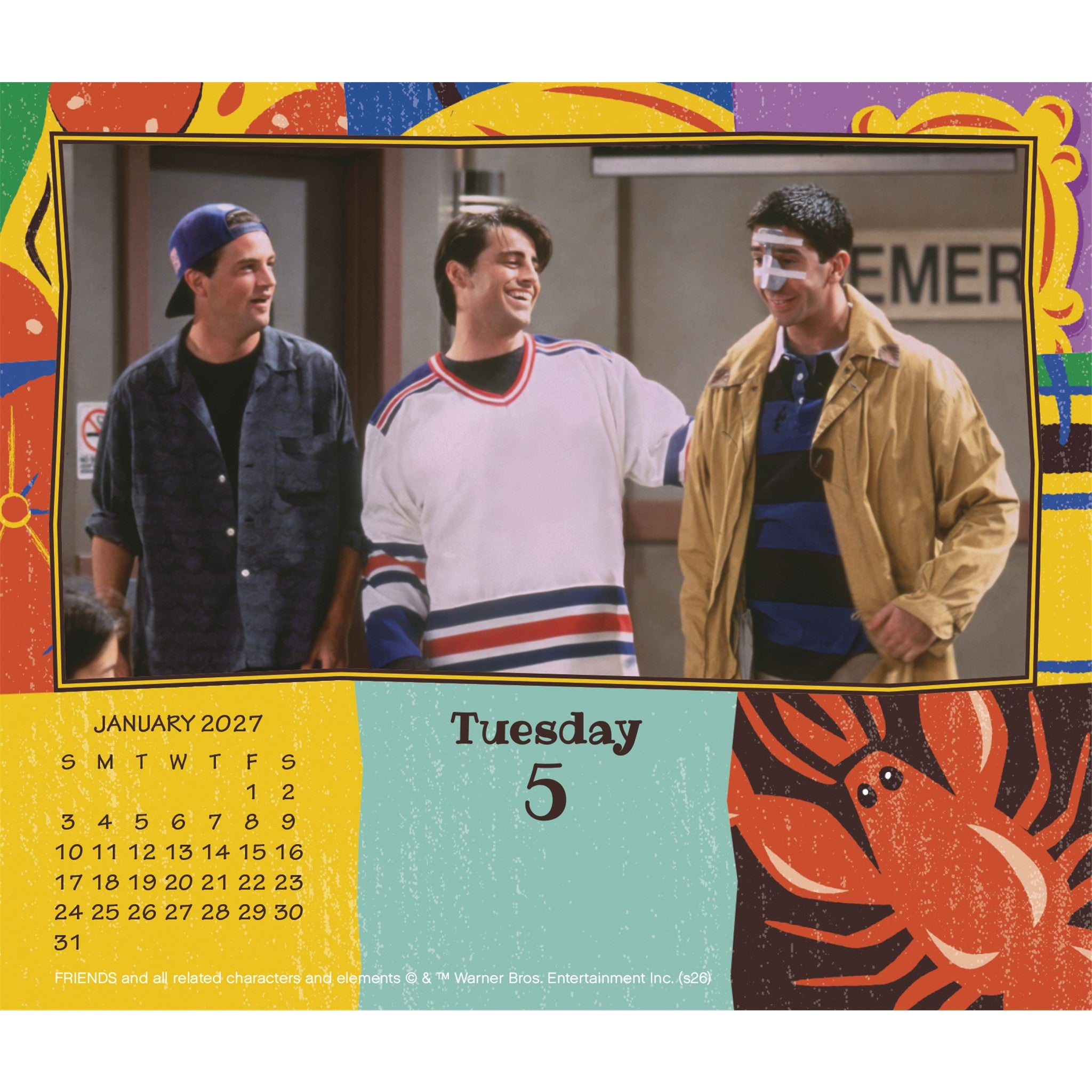 Calendrier de bureau Friends 2027