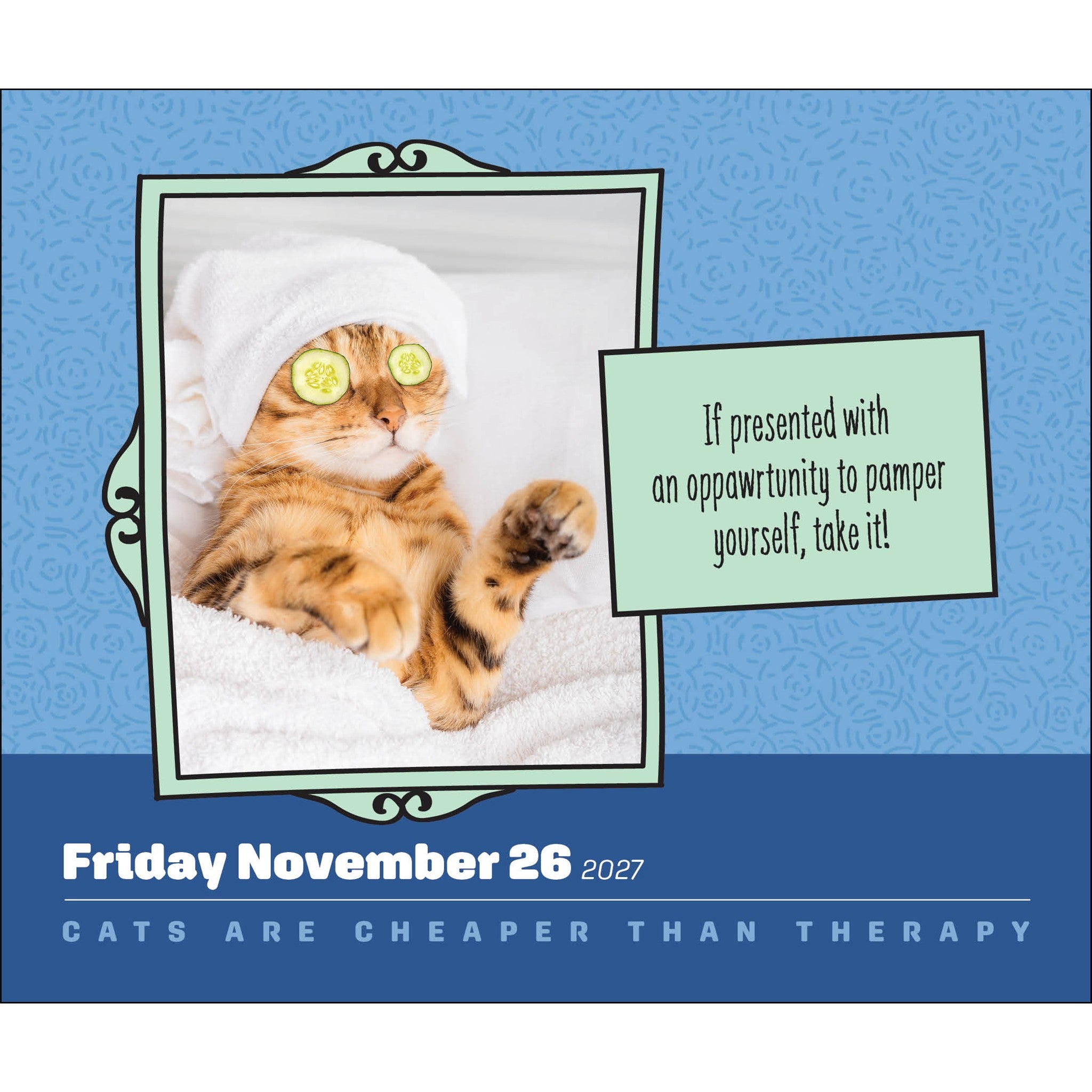 Cats Are Cheaper Than Therapy 2027 Box Calendar - Online Only