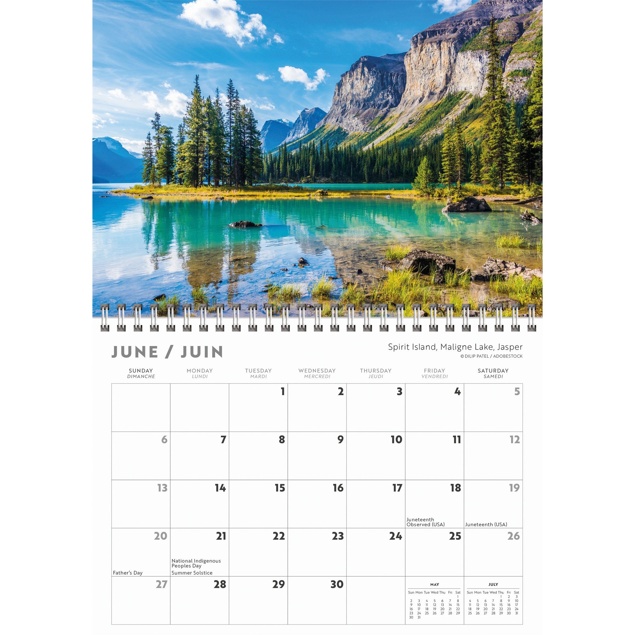 Canadian Rockies 2027 Mini Calendar