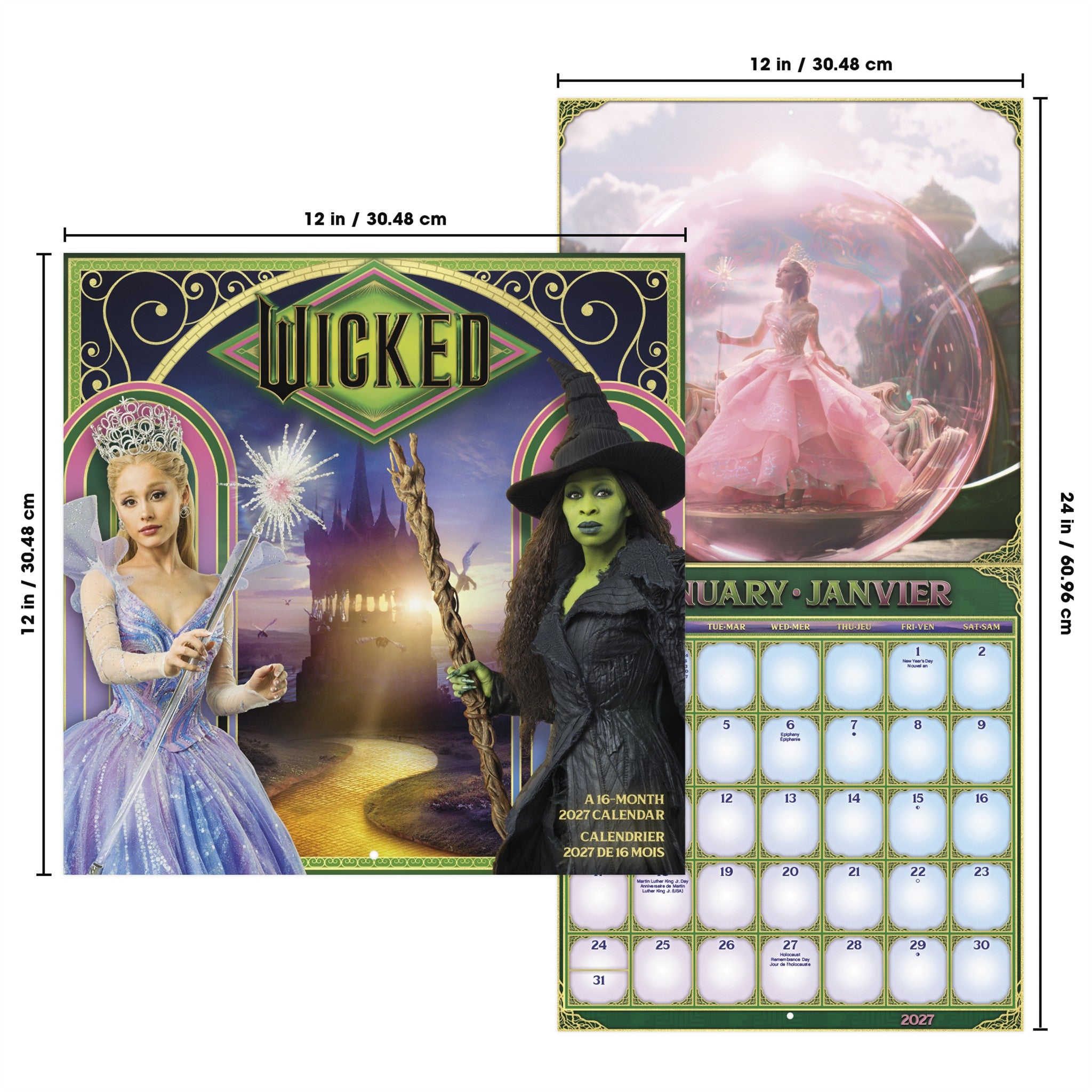 Wicked: Calendrier mural Pour le Bien 2027