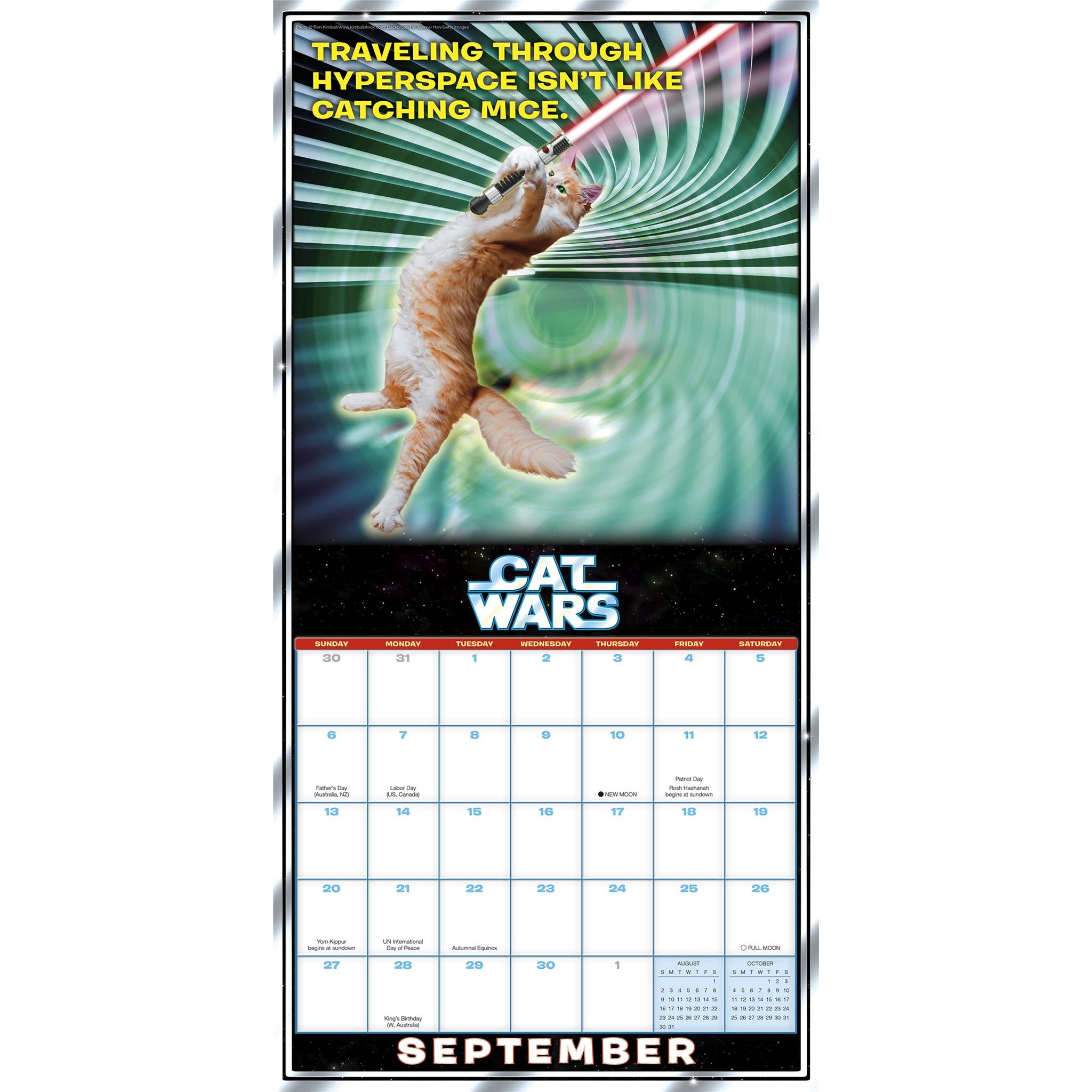 Calendrier mural Cat Wars 2026